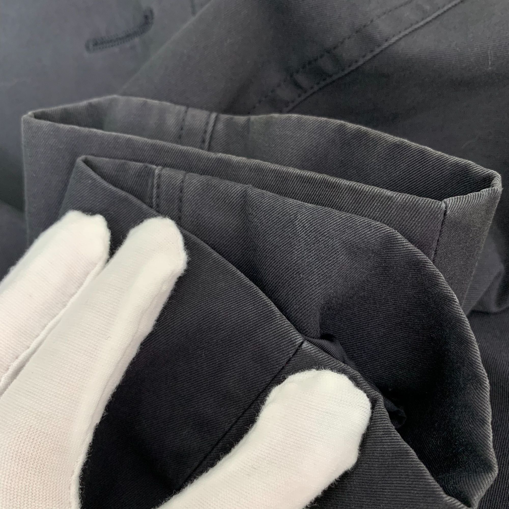 Burberry Burberry London Black Cotton Double-Breasted Trench Coat Siz Size XS / US 0-2 / IT 36-38 - 4 Thumbnail