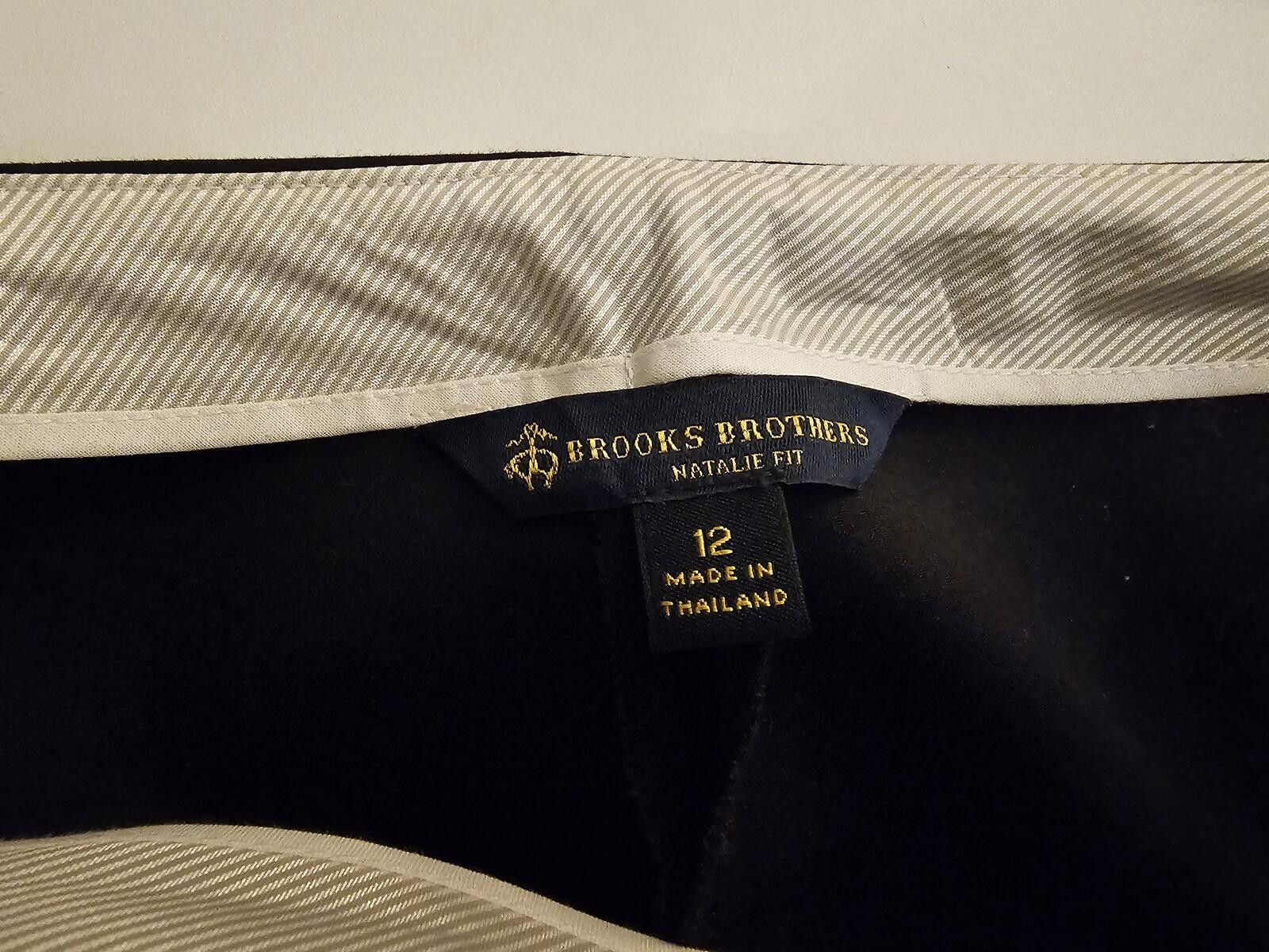 Brooks Brothers Brooks Brothers Pants Black Womens Size 12 Natalie Fit Size 34" / US 12 / IT 48 - 2 Thumbnail