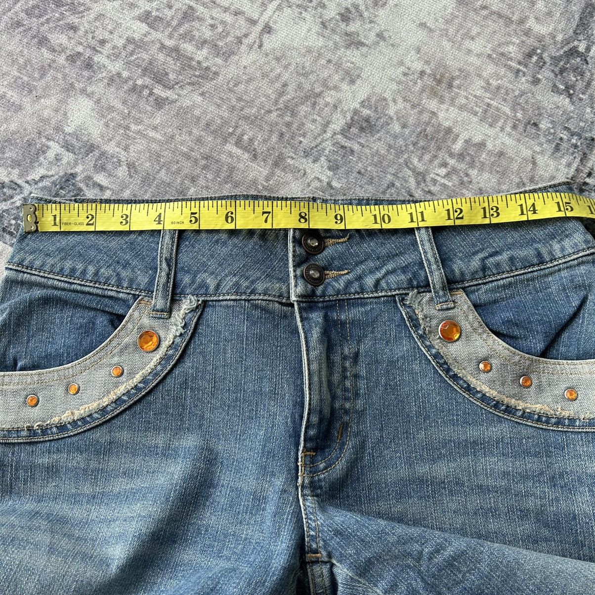 If Six Was Nine Y2k Flared Diamond Jeans Size US 30 / EU 46 - 17 Thumbnail