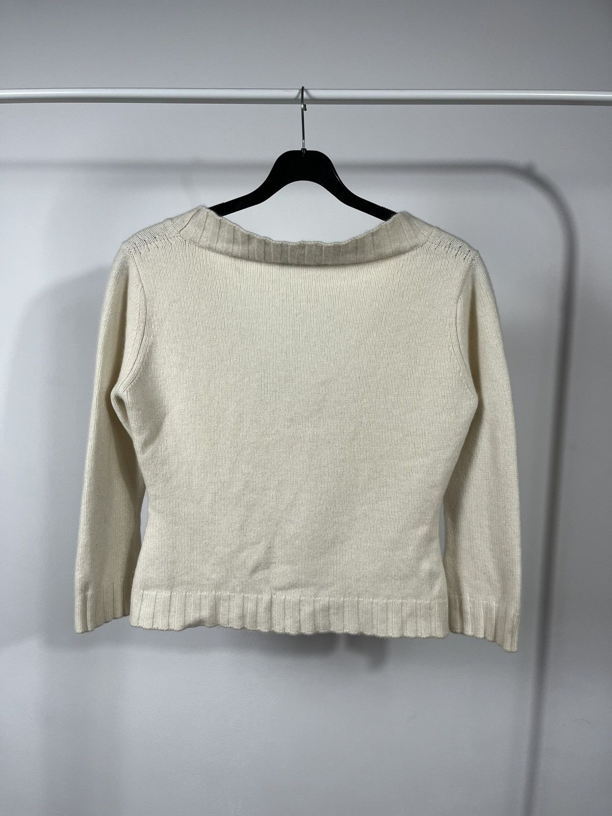 Dolce & Gabbana Dolce & Gabbana Wool Knit Cream Sweater Made in Italy 44 Size M / US 6-8 / IT 42-44 - 10 Thumbnail