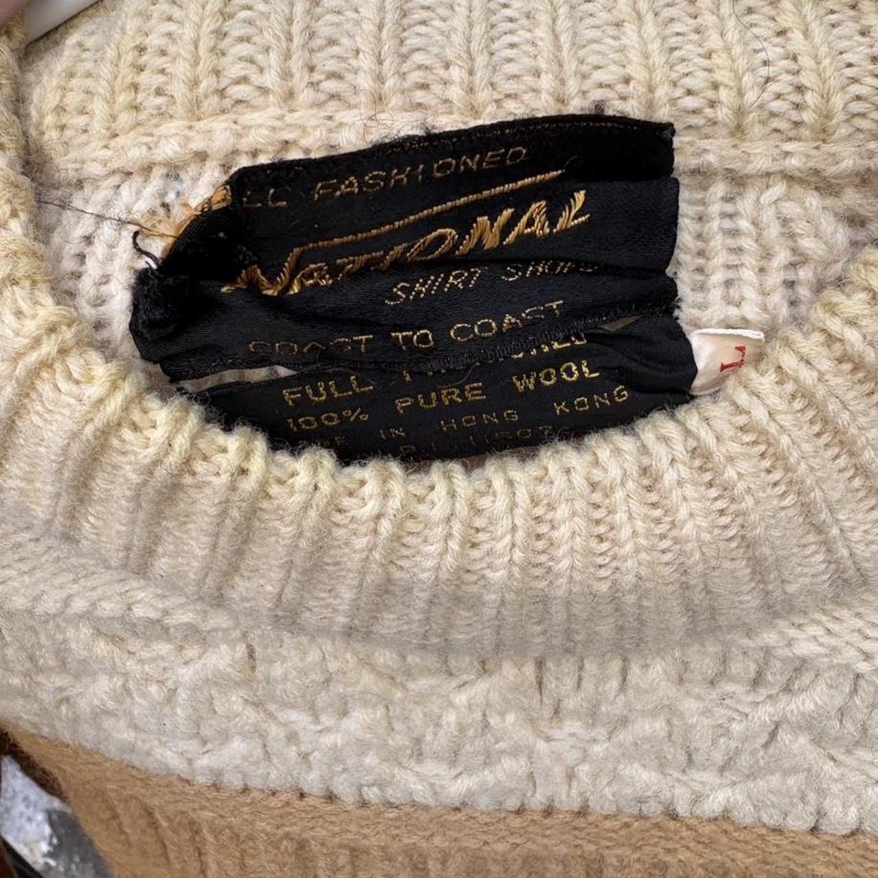 Vintage Vintage 70s National Gradient Chunky Knit Raglan Sweater Size US L / EU 52-54 / 3 - 3 Thumbnail