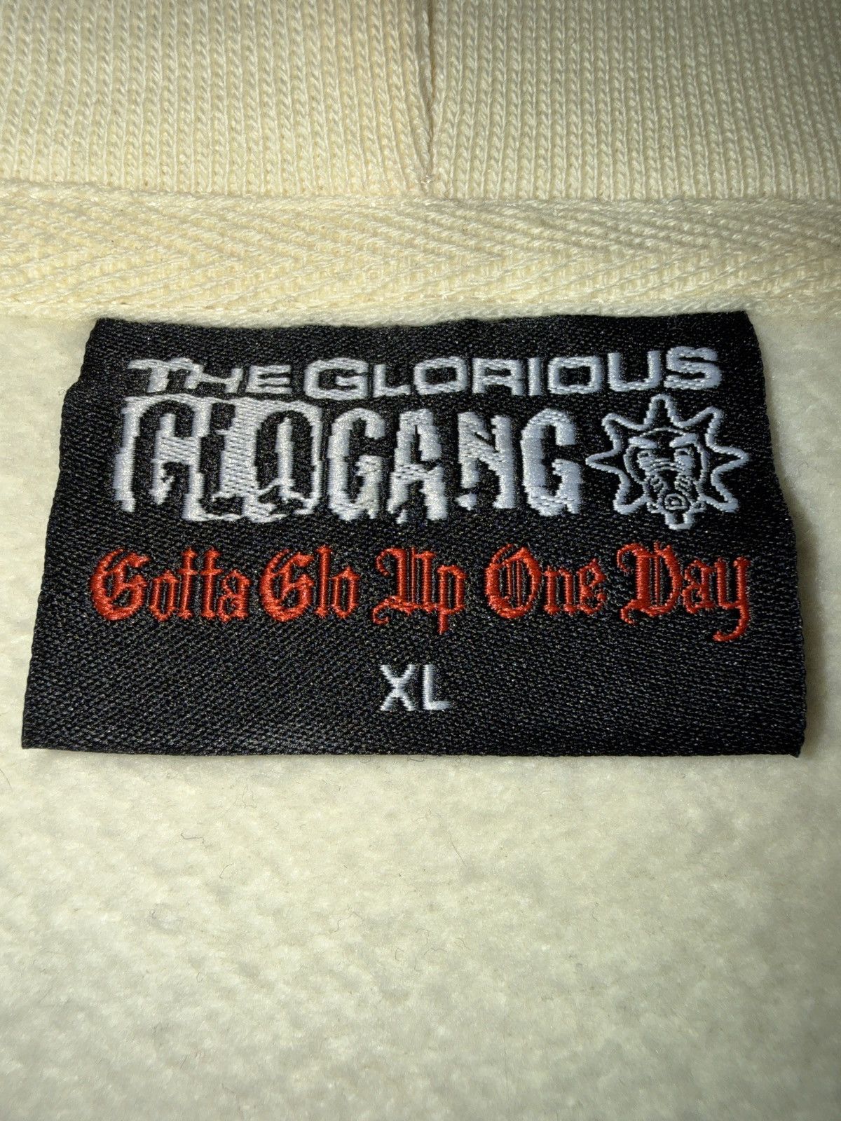 Glo Gang Glo Man Full Zip Hoodie (Pale Yellow) Size US XL / EU 56 / 4 - 2 Thumbnail