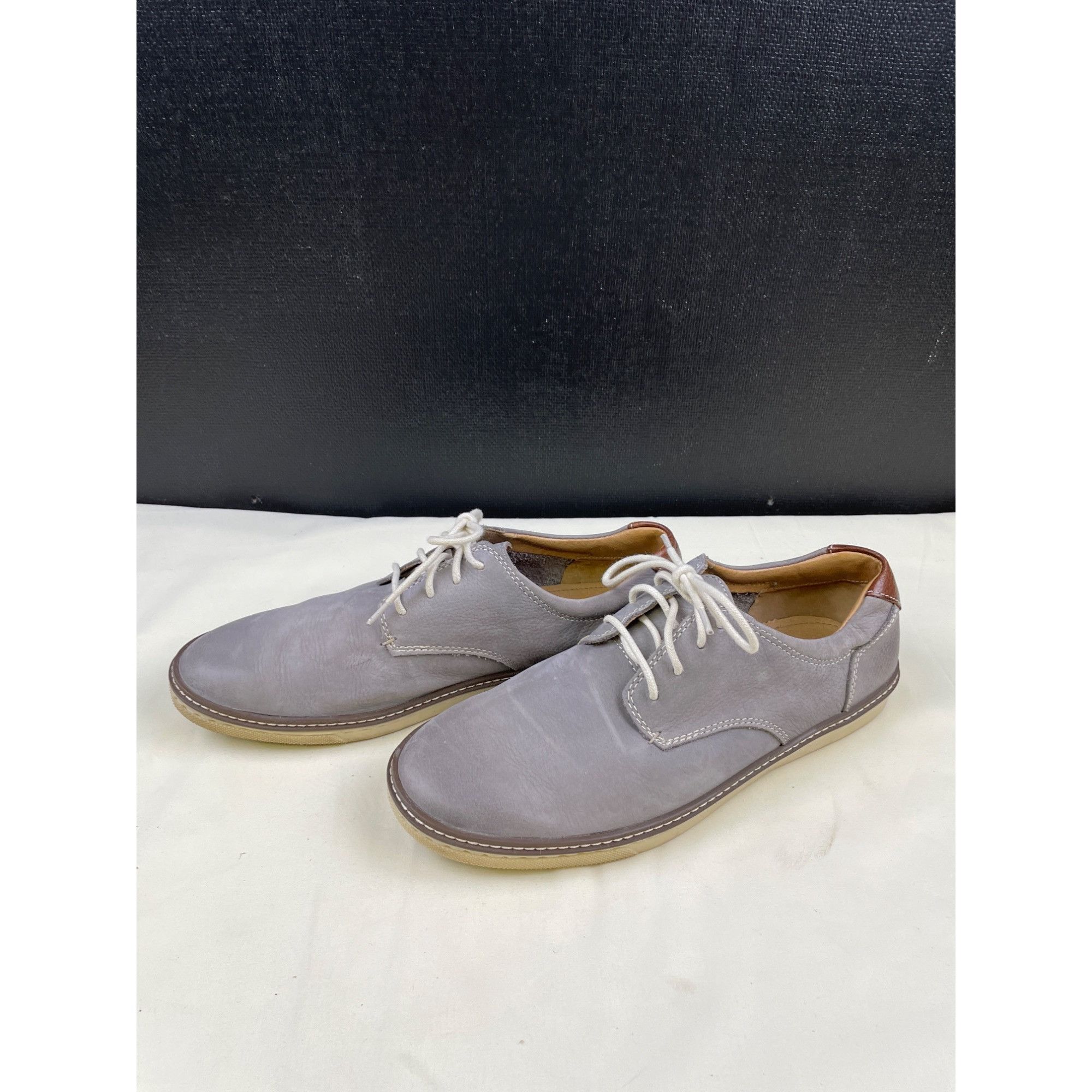 Johnston & Murphy Johnston & Murphy Men's Gray Leather Casual Shoes/Oxfords Si Size US 9.5 / EU 42-43 - 4 Thumbnail