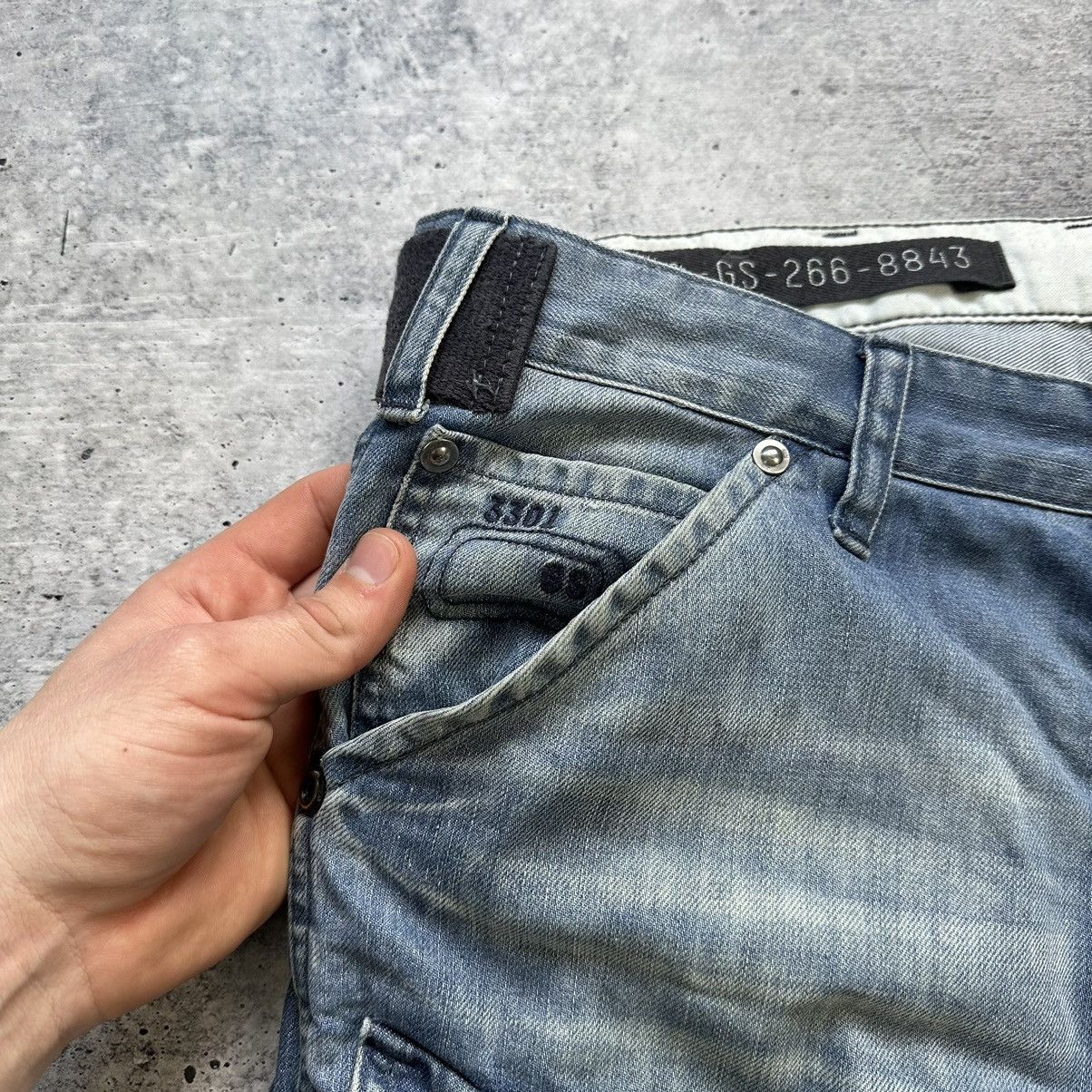 Other G Star Raw Vintage Denim Pants Double Knee Jeans Y2K Hype Size US 32 / EU 48 - 6 Thumbnail