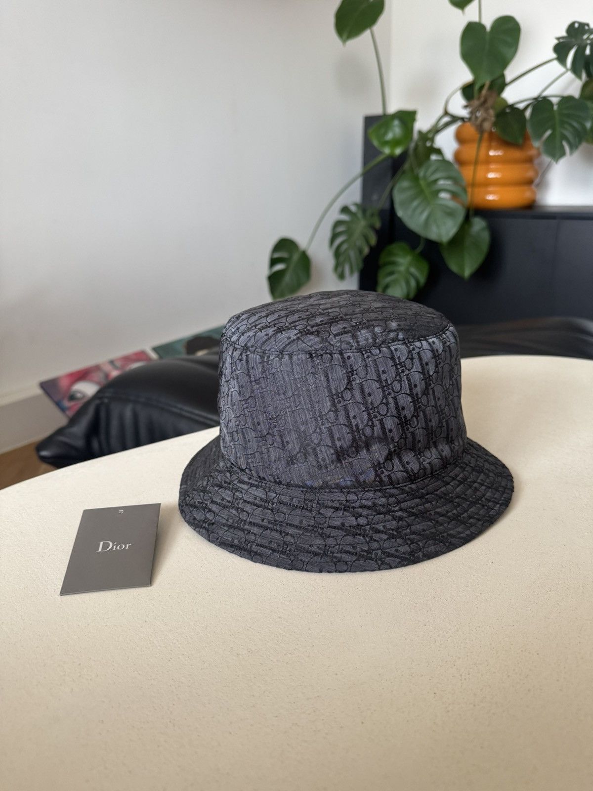 Dior Dior Designer Luxury Monogram Black Bucket Hat High End Rare Size ONE SIZE - 1 Thumbnail