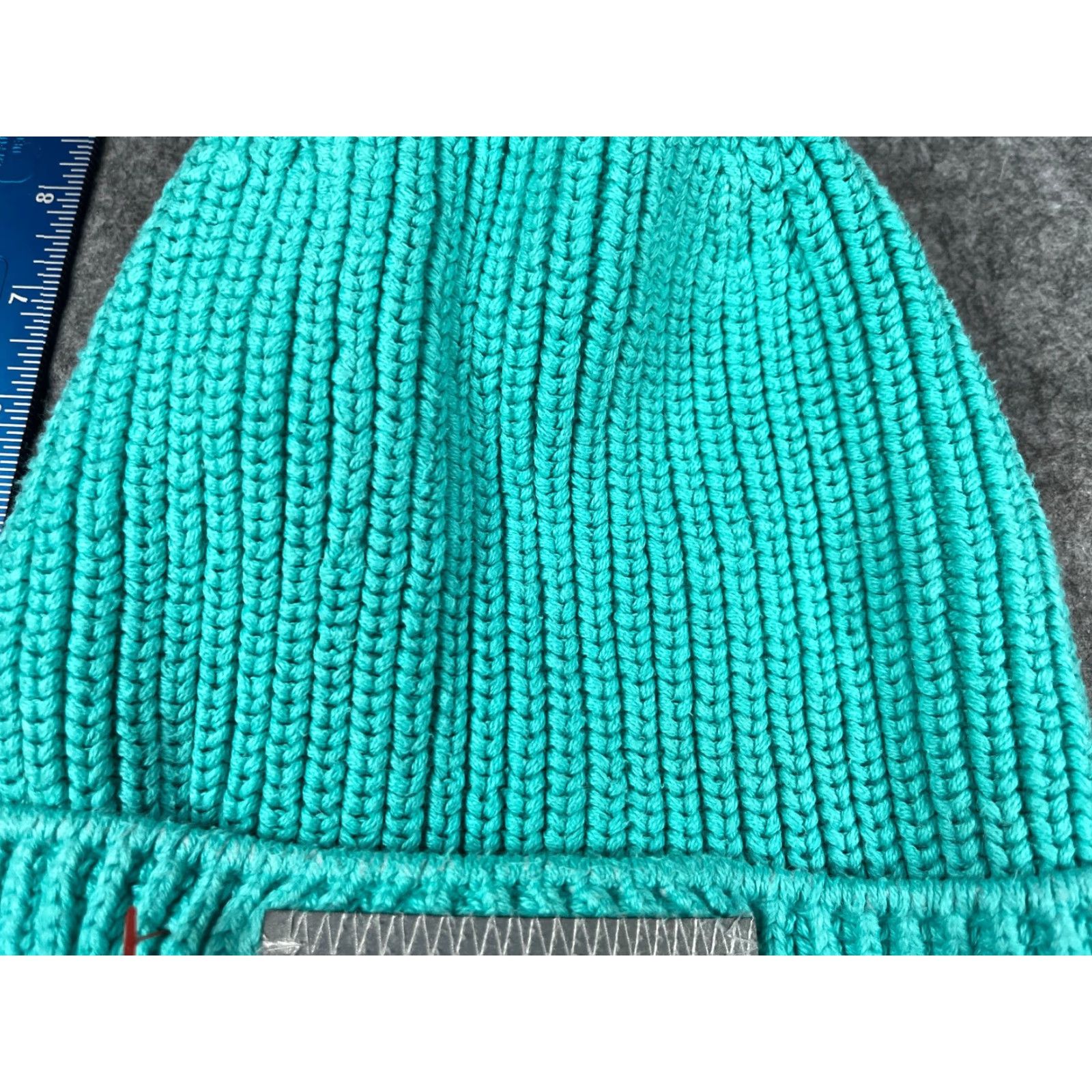 Vintage Love Your Melon Beanie Adult One Size Blue Knit 100% Cotton Made USA Logo Ski Hats Mens Women Fall Winter 1S Blue Knit Beanie Size ONE SIZE - 3 Thumbnail