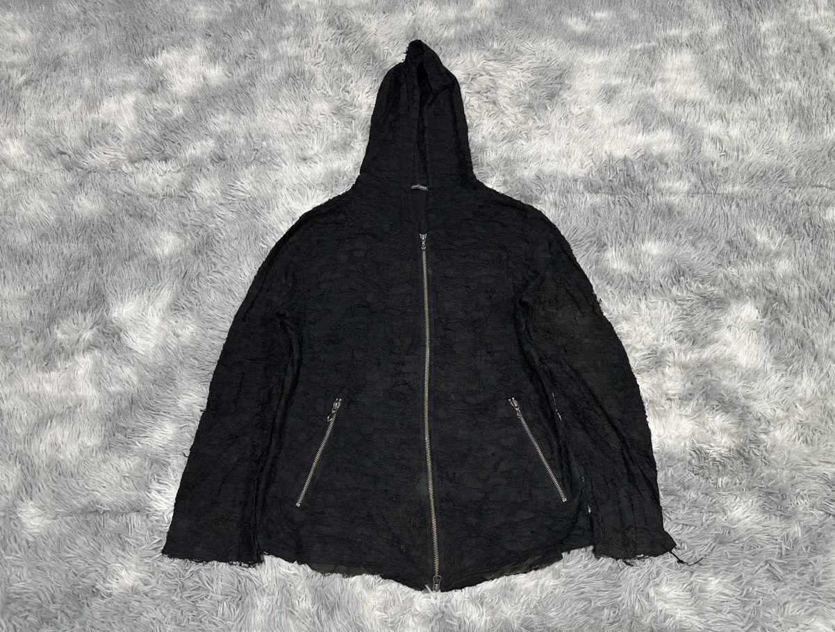 If Six Was Nine 🔥Y2K Archived Maniac Works Damaged Hoodie Frayed Distressed Size US M / EU 48-50 / 2 - 1 Thumbnail