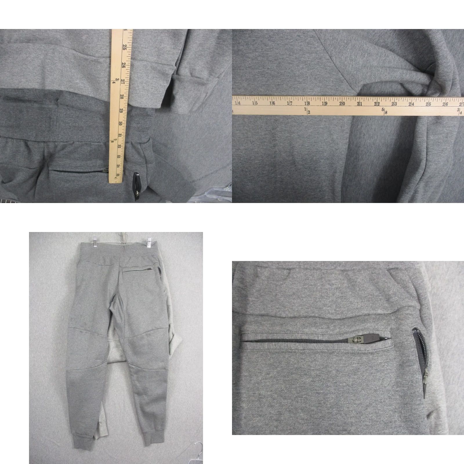 Vintage TUXY Sweatsuit Tracksuit Set Hoodie Joggers Fleece Pockets Gray Mens Medium Size US M / EU 48-50 / 2 - 9 Thumbnail
