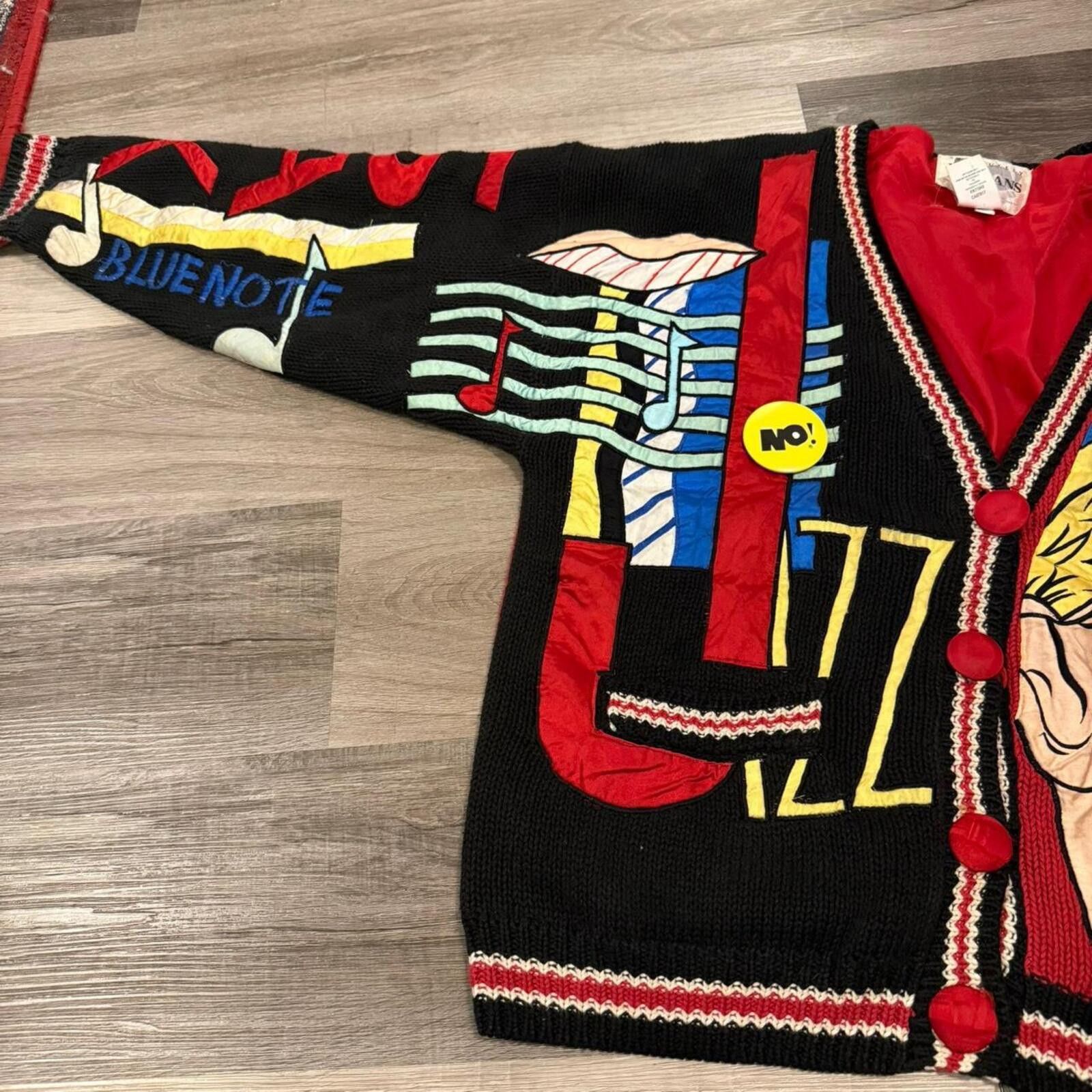 Other vintage absolutely NO! Jeans Jazz button up cardigan sweater Size US M / EU 48-50 / 2 - 3 Thumbnail