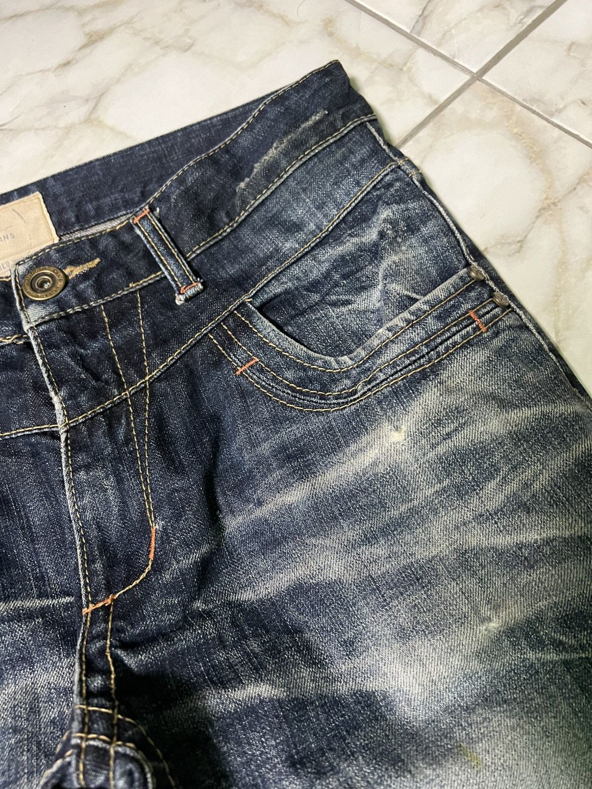 Beauty Beast × If Six Was Nine × Japanese Brand 💥Rare💥Lolita Concert Club Punk Washed Distress Jeans Size US 33 - 10 Thumbnail