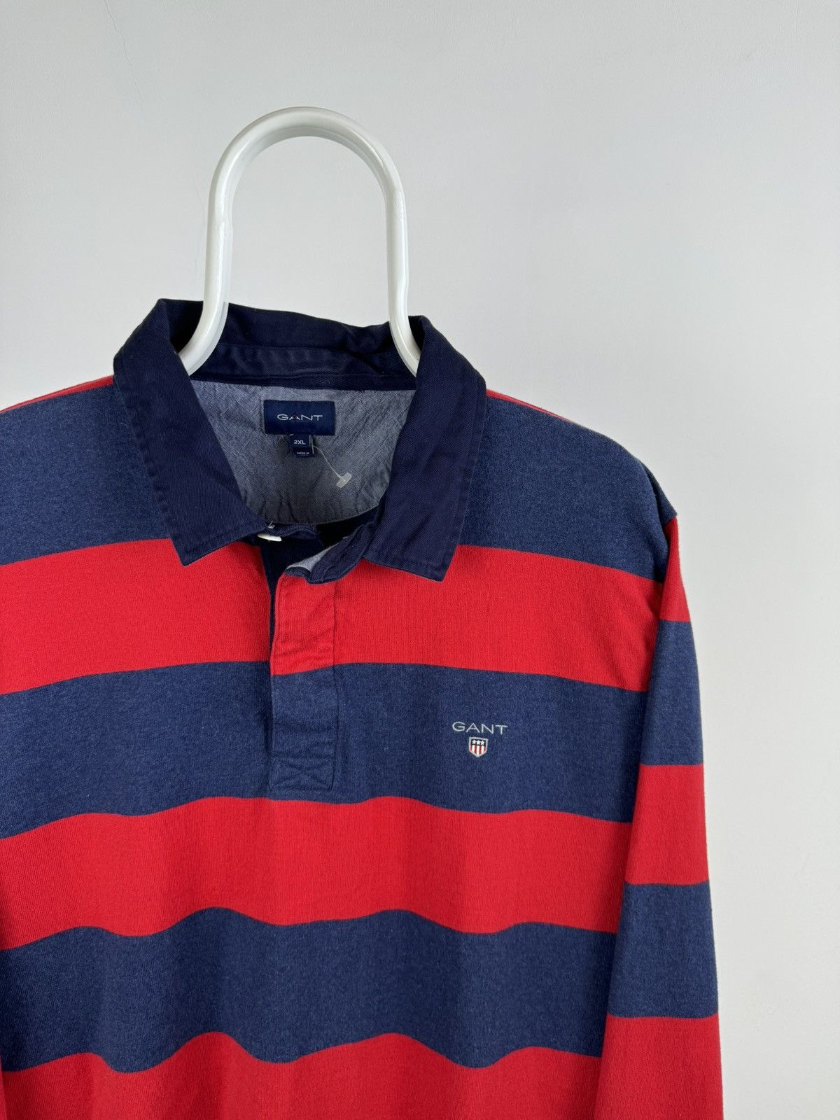 Robert Stock Vintage Denim Varsity Jacket Striped