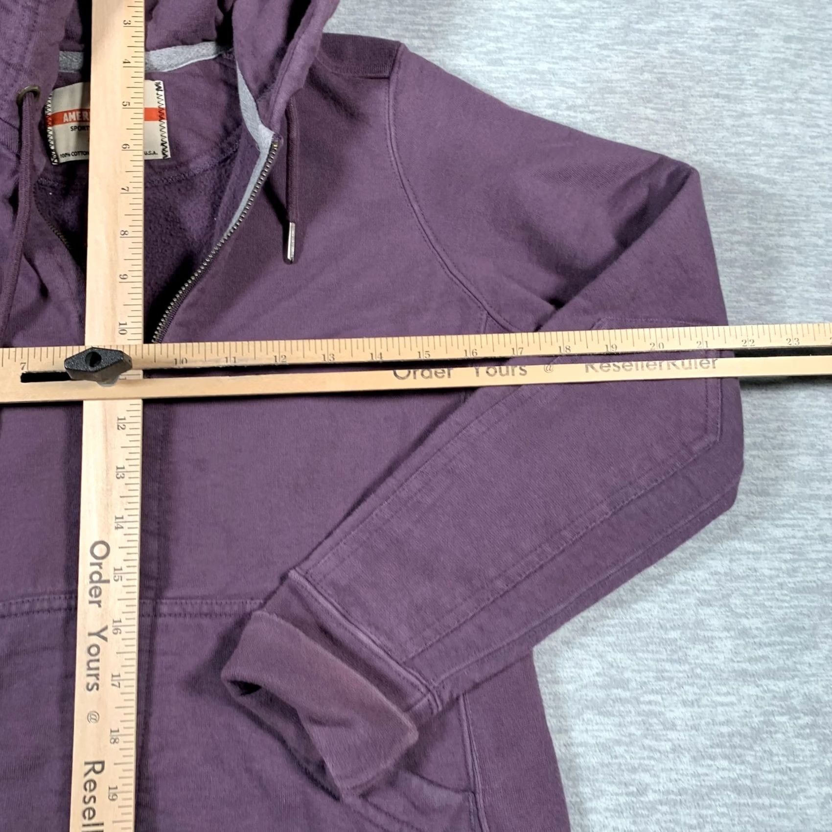 Vintage VINTAGE? No — American Giant Hoodie Womens Small Purple Full Zip Made in USA Invitae Logo Size S / US 4 / IT 40 - 7 Thumbnail