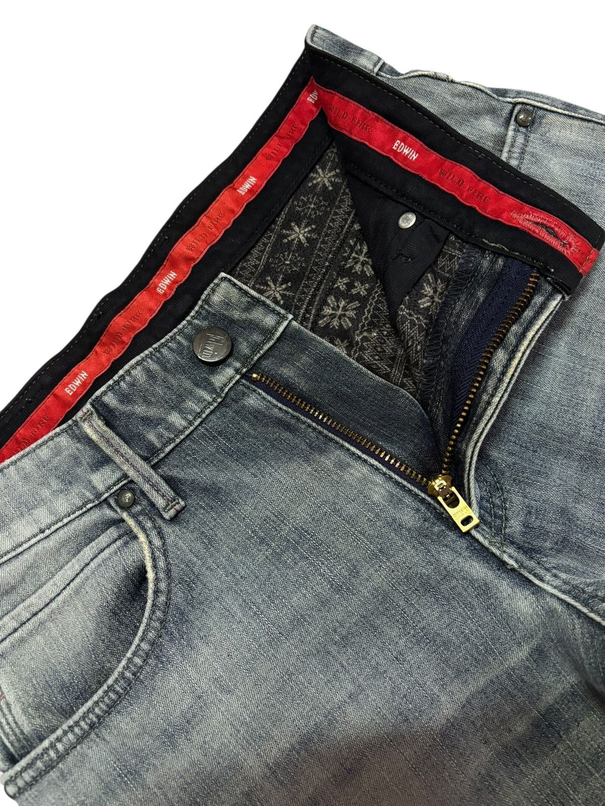 Edwin Vtg Edwin Japan 503 Distressed Jeans Size US 28 / EU 44 - 5 Thumbnail