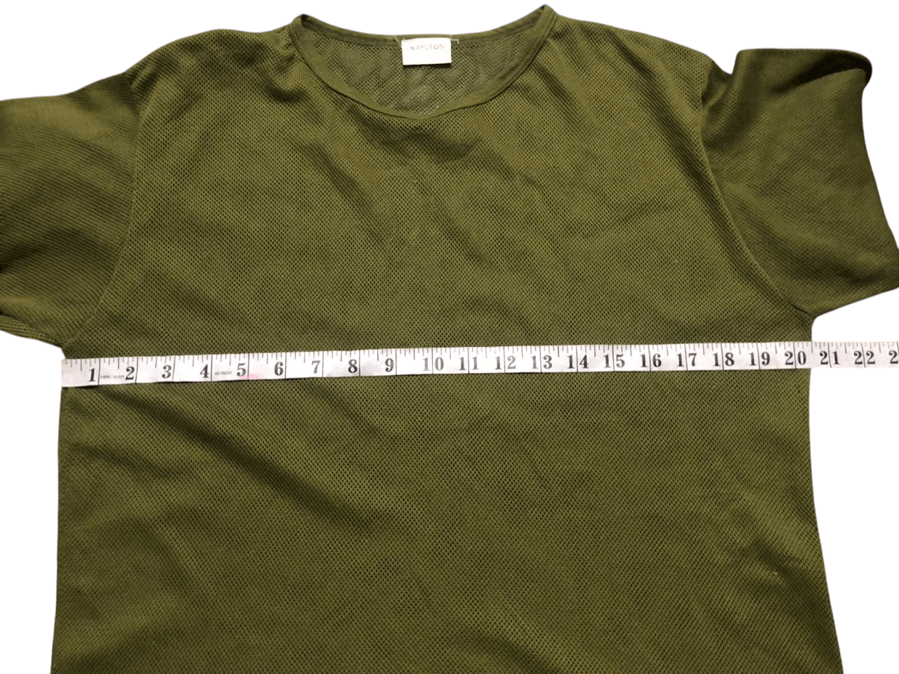 Japanese Brand Vintage Houston Mesh T-shirt Army Green Size US M / EU 48-50 / 2 - 17 Thumbnail