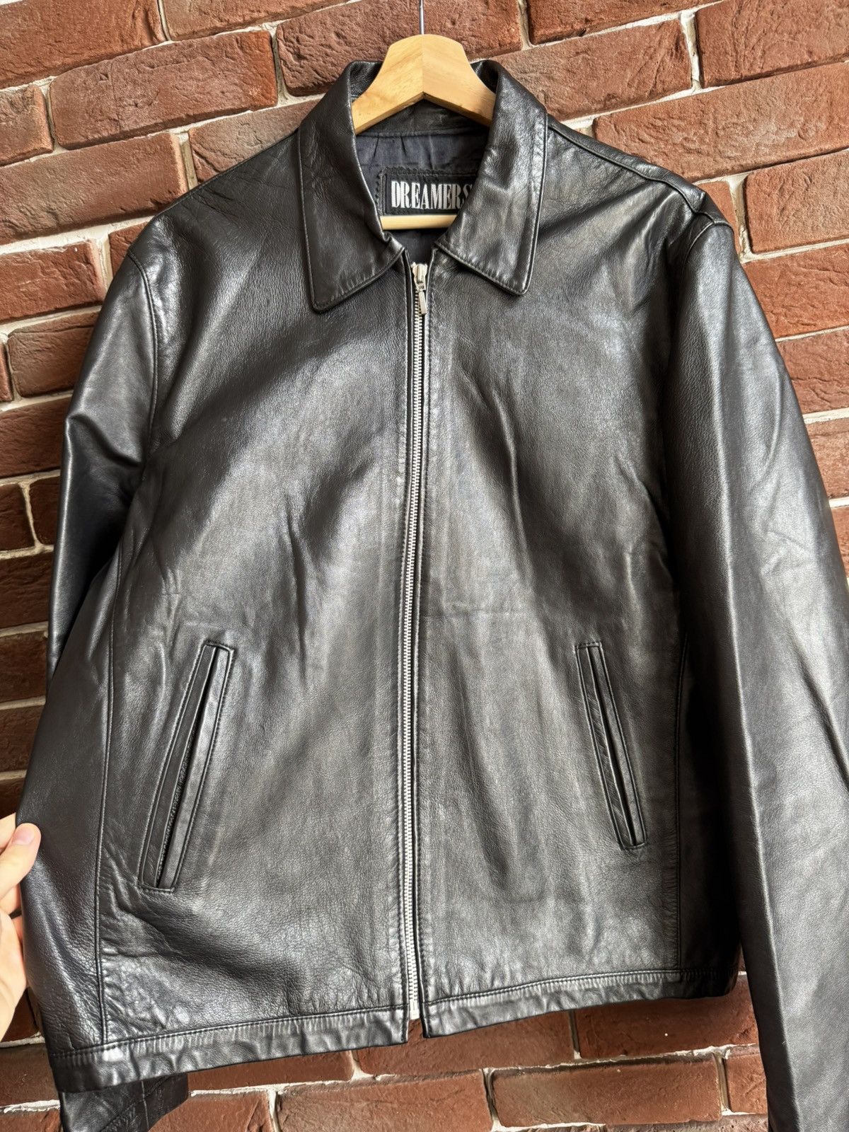 Leather Vintage Genuine Real Leather Jacket High Quality Rock Punk Size US L / EU 52-54 / 3 - 4 Thumbnail