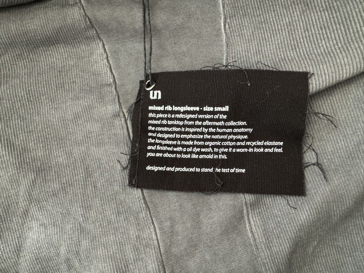 Unvain Studios Unvain Studios Washed Grey Mixed Rib Longsleeve Size US S / EU 44-46 / 1 - 3 Thumbnail