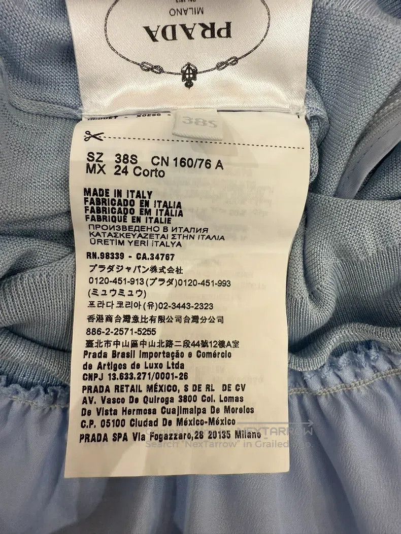Prada Prada Grey polo collar dress Size XS / US 0-2 / IT 36-38 - 8 Thumbnail