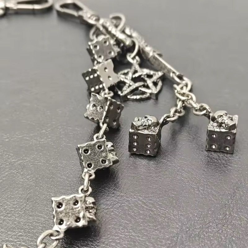 Jewelry Dice Skull Pants Chain Size ONE SIZE - 3 Thumbnail