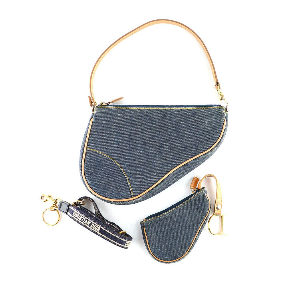 image of Dior Dior Handbags Saddle in Blue, Women's