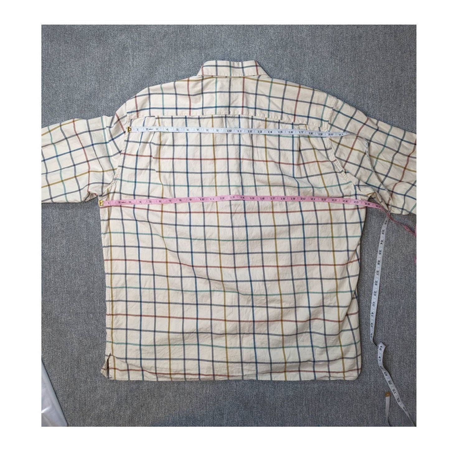 Other Solemare multi-color windowpane button down sz XL Size US XL / EU 56 / 4 - 7 Thumbnail