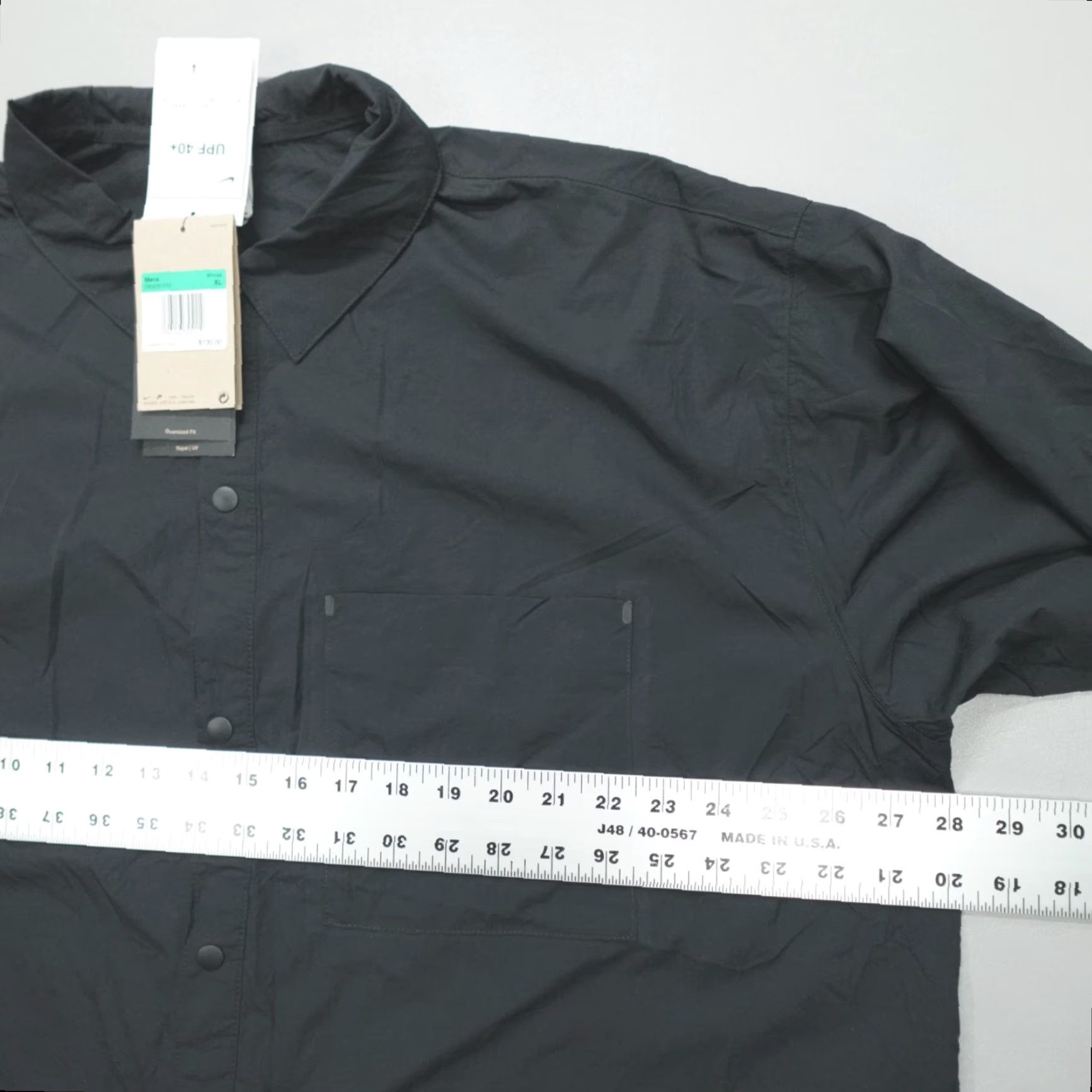 Nike Nike Tech Pack Woven LS Shirt Men XL Oversized Repel Black DX0205-010 Size US XL / EU 56 / 4 - 7 Thumbnail