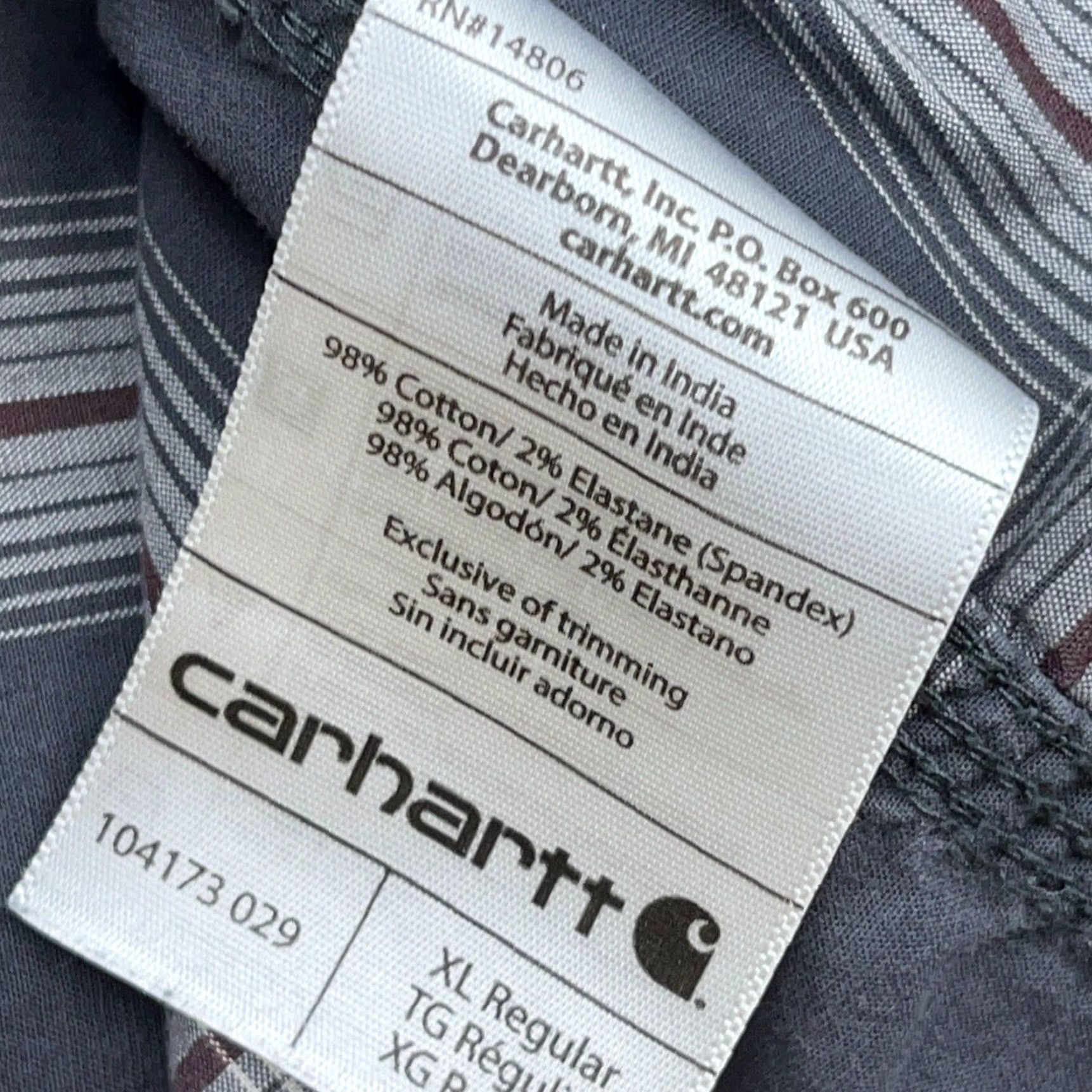 Carhartt Carhartt Shirt Men XL Blue Plaid Button Up Workwear Relaxed Model Carhartt Button-Up Short Sleeve Casual Workwear Mens Blue Plaid Shirt XL Size US XL / EU 56 / 4 - 6 Thumbnail