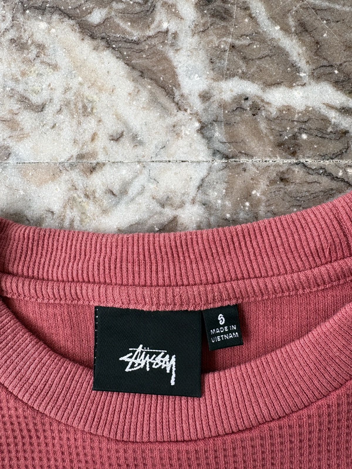 Stussy Stüssy Long Sleeve Thermal shirt with a waffle knit Size US M / EU 48-50 / 2 - 8 Thumbnail