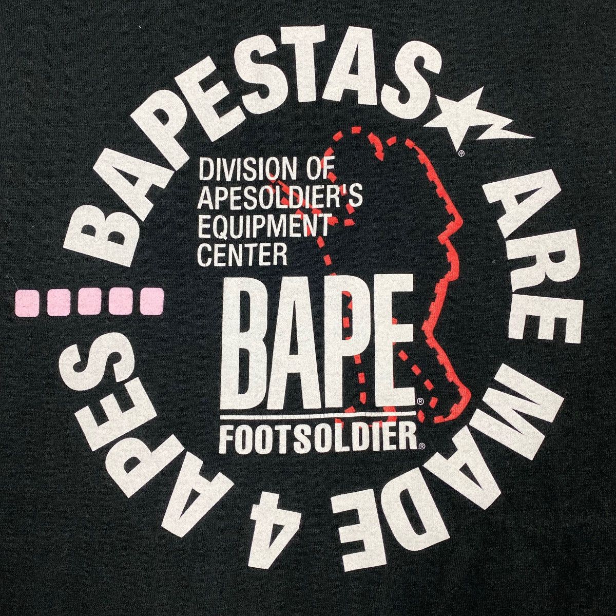 Bape BAPESTAS TEE Size US L / EU 52-54 / 3 - 3 Thumbnail
