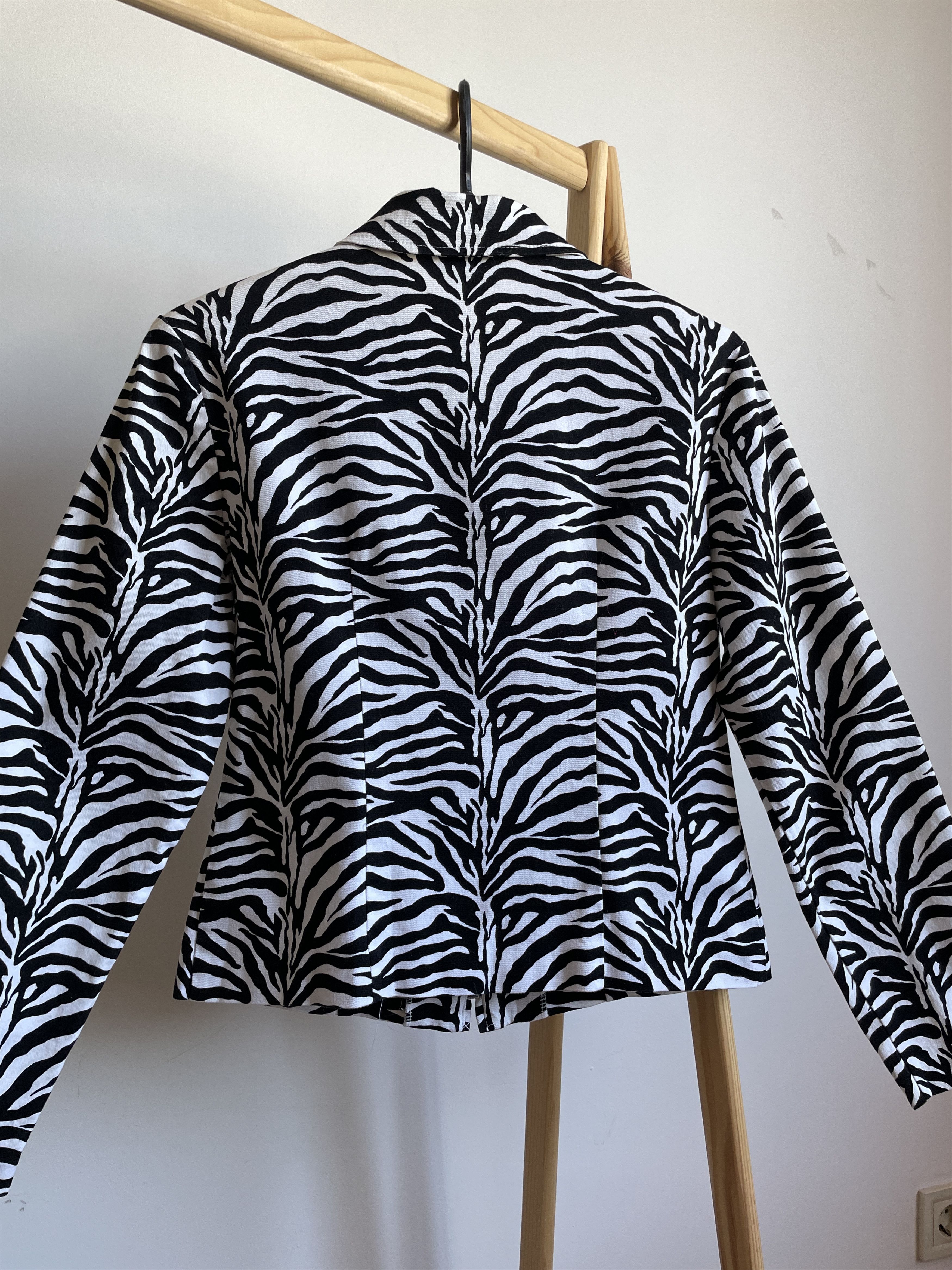 Joseph Ribkoff Joseph Ribkoff Vintage 90's Zebra Pattern Womens Jacket Size L / US 10 / IT 46 - 6 Thumbnail