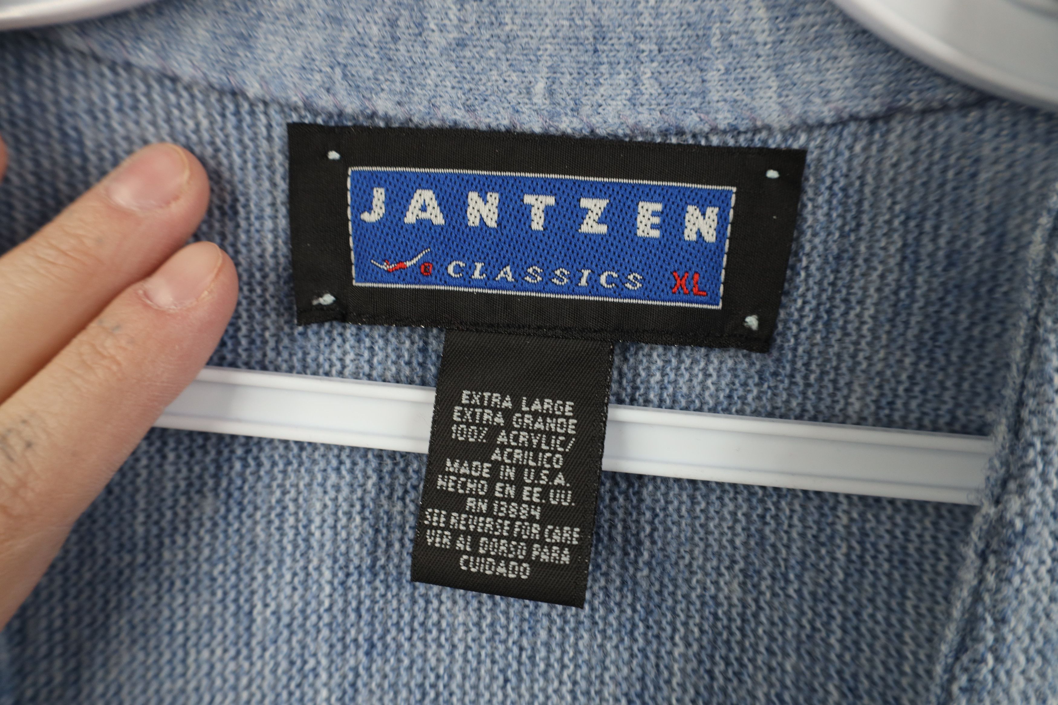 Vintage Vintage 90s Streetwear Kurt Cobain Cardigan Sweater Blue USA Size US XL / EU 56 / 4 - 5 Thumbnail