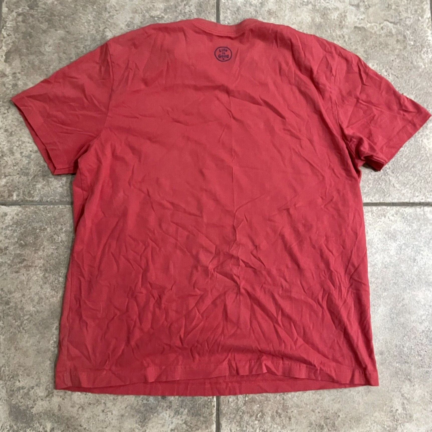 Life is Good Life is Good T-Shirt Men's XL Red "May the Course Be With You" Casual Shirt Size US XL / EU 56 / 4 - 5 Thumbnail