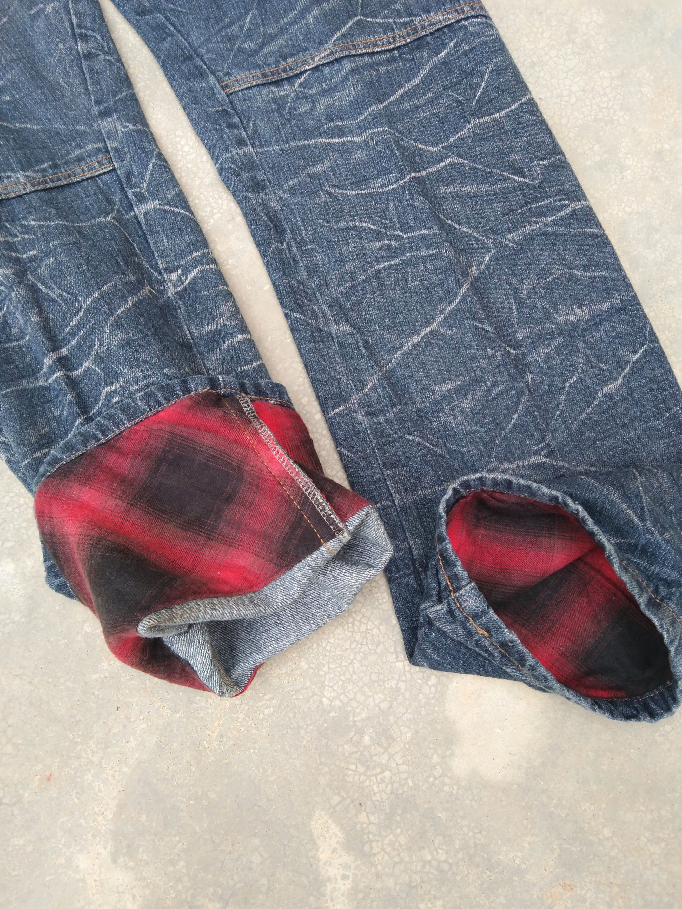 Japanese Brand Vintage Retro Double Waist Punk Avant-Garde Jeans Style Size US 30 / EU 46 - 4 Thumbnail