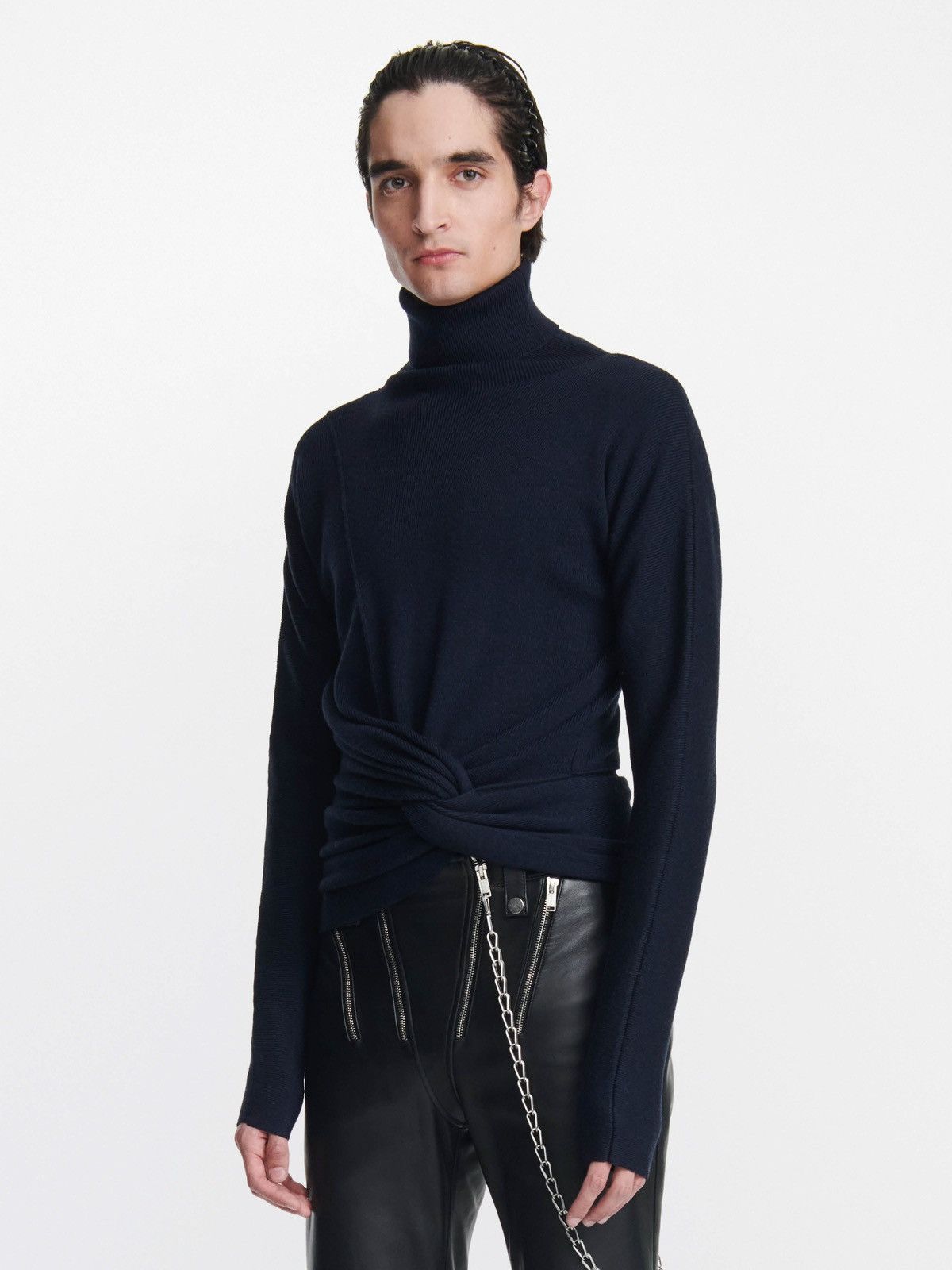 Dion Lee Merino Turtleneck Twist Front Sweater Size US M / EU 48-50 / 2 - 1 Thumbnail