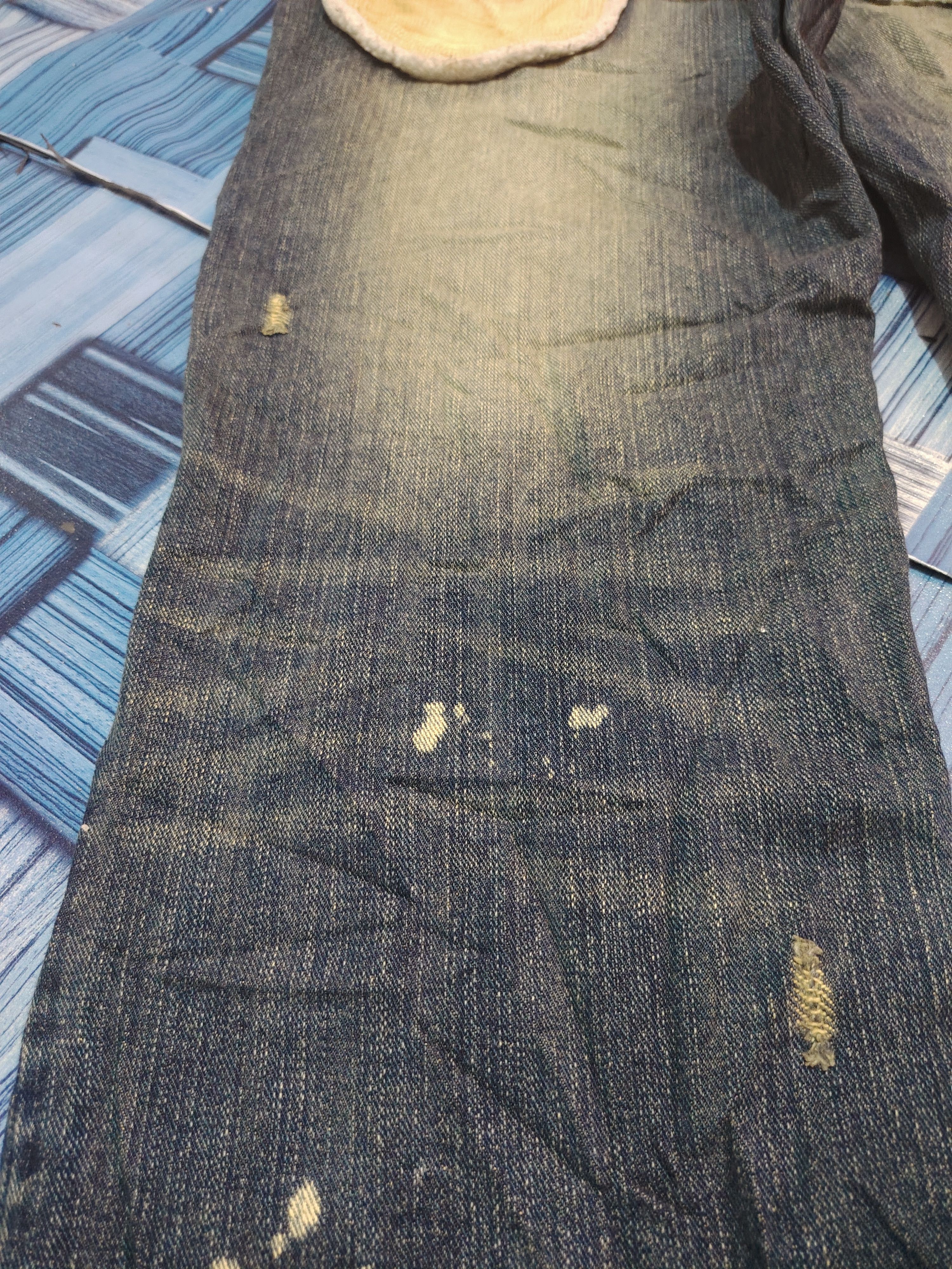 Who Decides War Japanese Exhibitionist TTU Distressed Denim Size US 33 - 18 Thumbnail