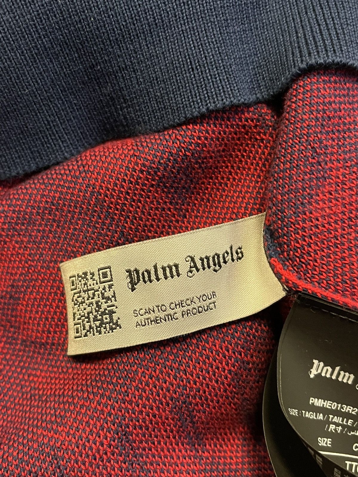 Palm Angels Size XXL - Palm Angels Monogram Crewneck Red/Blue Size US XXL / EU 58 / 5 - 14 Thumbnail