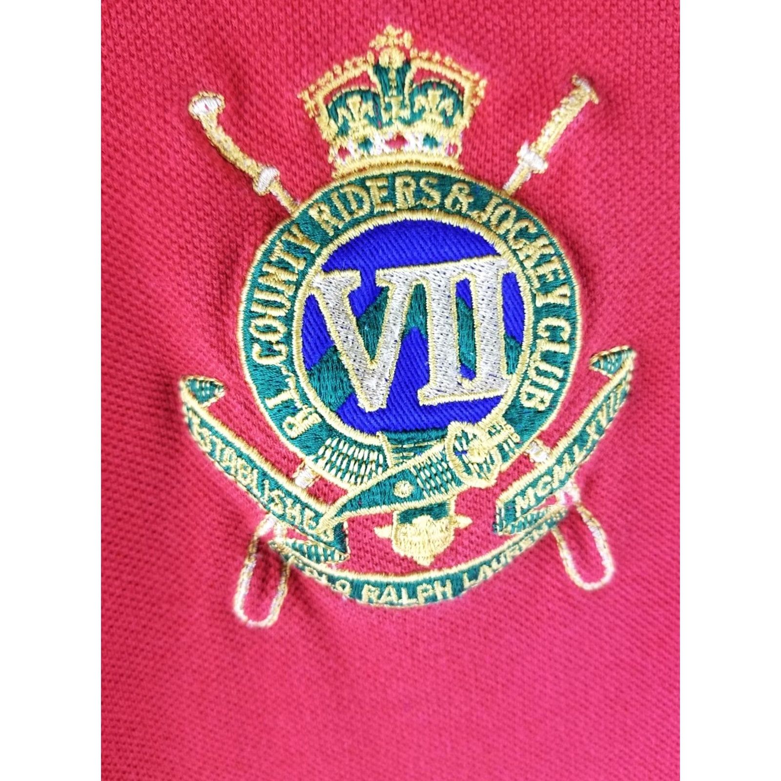 Polo Ralph Lauren VINTAGE Polo Ralph Lauren RED COUNTRY RIDER & JOCKEY CLUB LONG SLEEVE POLO SHIRT SZ L Mens Size US L / EU 52-54 / 3 - 2 Thumbnail