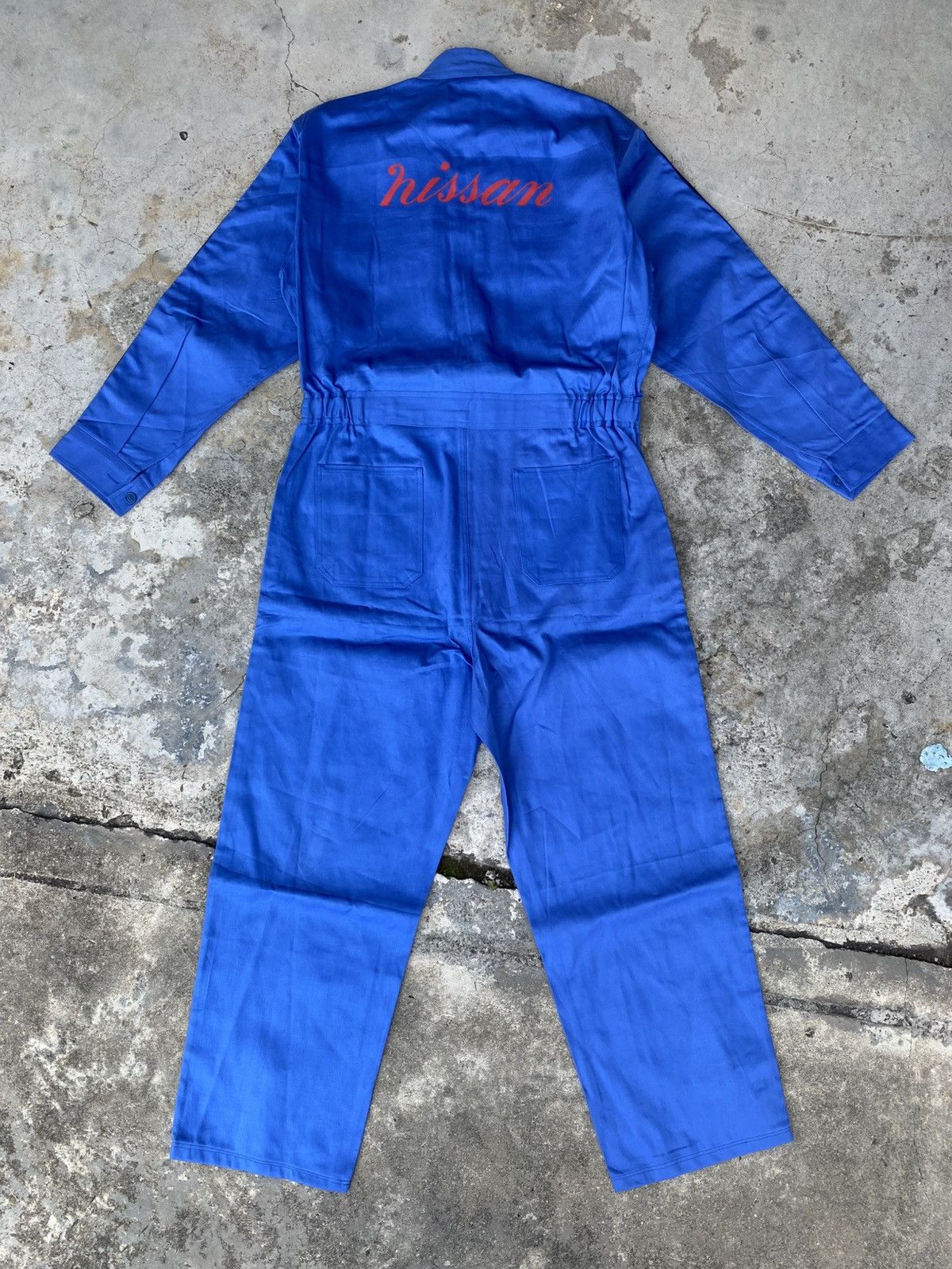 Other Vintage Nissan Mechanic Coveralls – Blue Workwear Jumpsuit Size US 35 - 8 Thumbnail