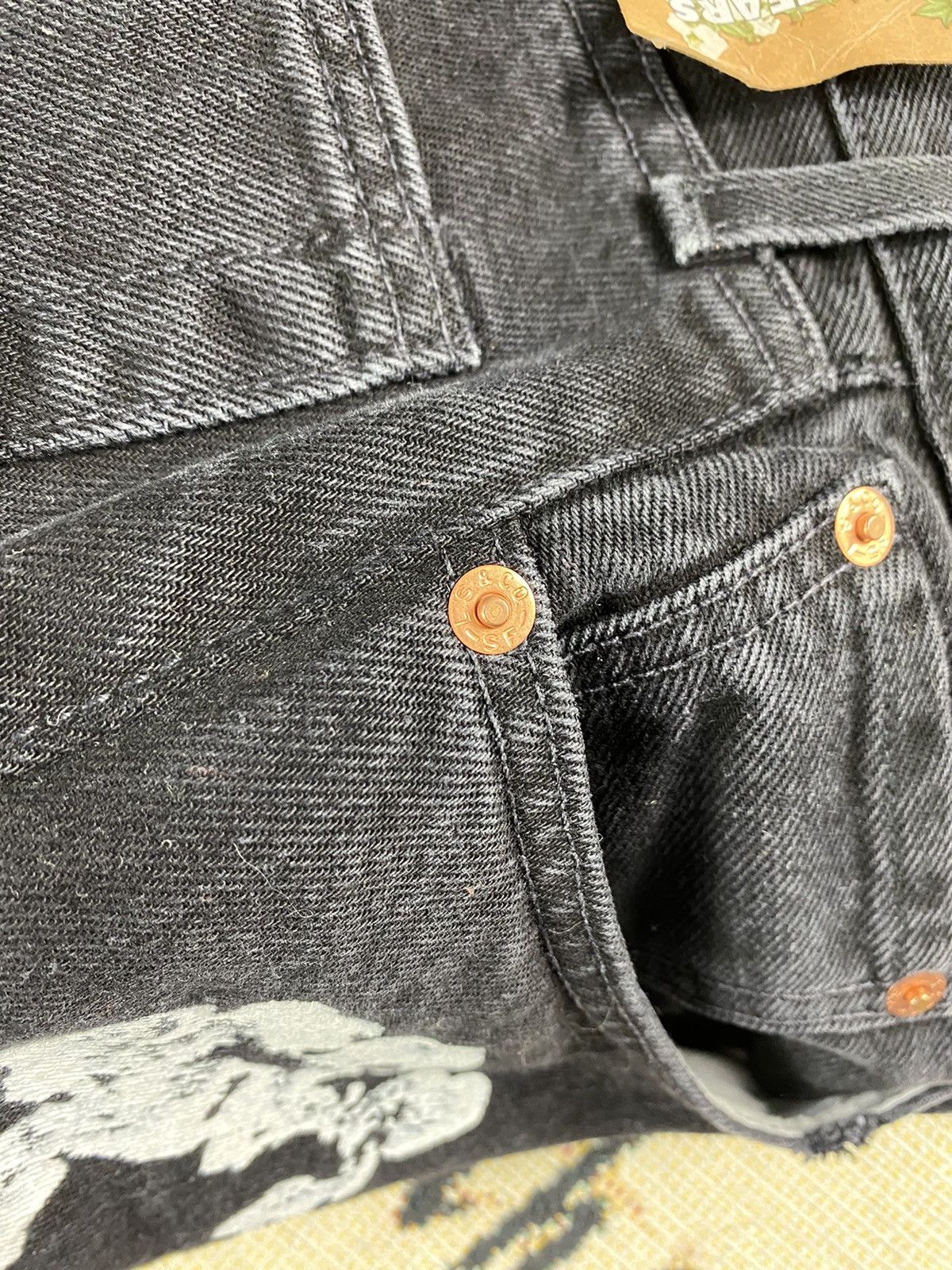 DENIM TEARS × Levi's DENIM TEARS Re-worked Levi’s [ PAIN ✞ ] Size US 28 / EU 44 - 25 Thumbnail