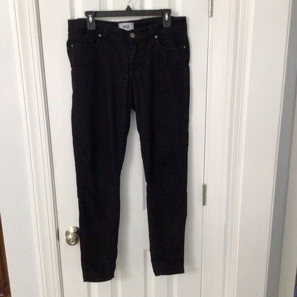 Paige PAIGE Peg Super Skinny Black Jeans - Size 31 Size 31" - 1 Thumbnail