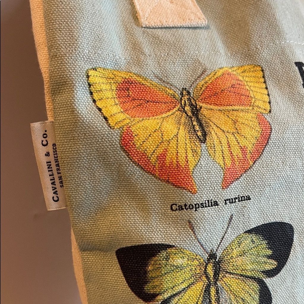 Other Butterfly Print Tote Bag - Green Size ONE SIZE - 2 Thumbnail