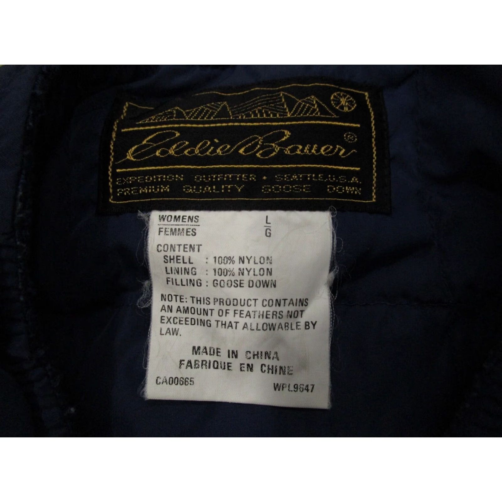 Eddie Bauer Eddie Bauer Vest Women Large Blue Goose Down Puffer Full Zip Quilted Hiking Size L / US 10 / IT 46 - 7 Thumbnail