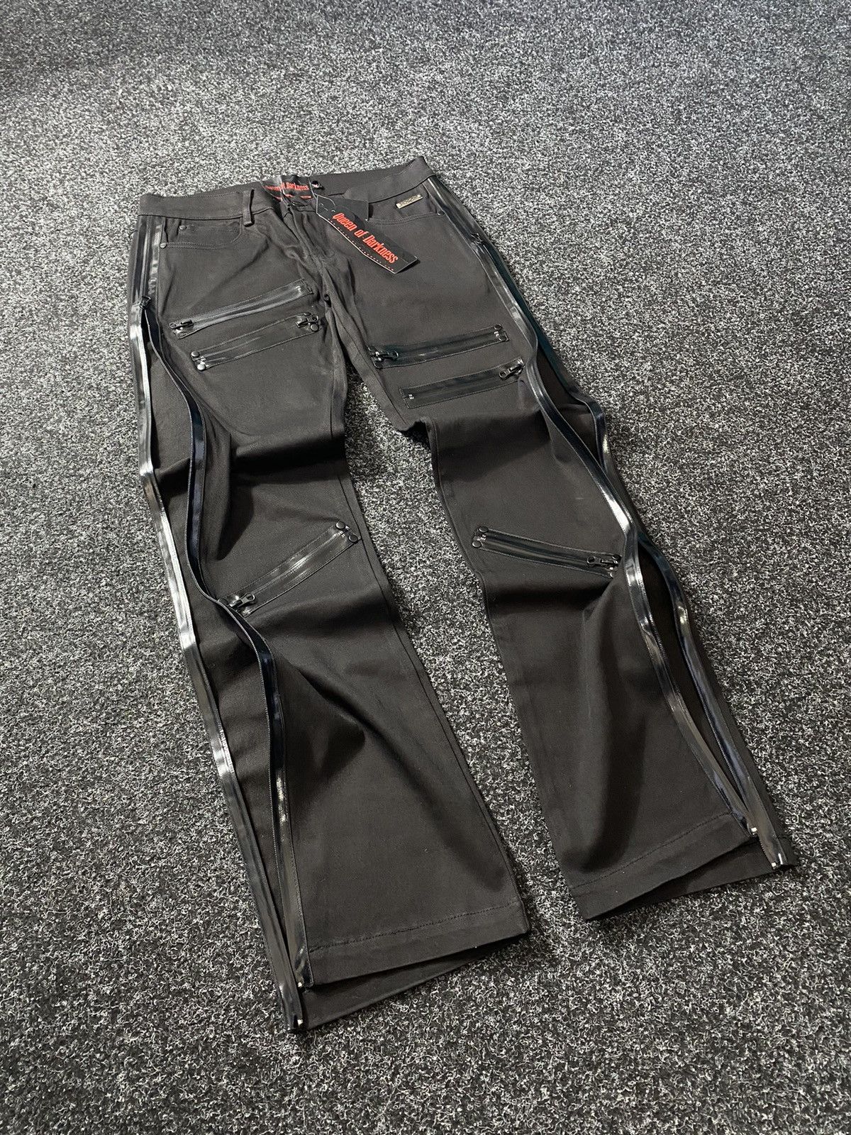 Japanese Brand × Vintage 🔥QUEEN OF DARKNESS MULTI ZIPPER OPIUM GOTHIC PANTS WOMEN SEX Size 32" / US 10 / IT 46 - 3 Thumbnail