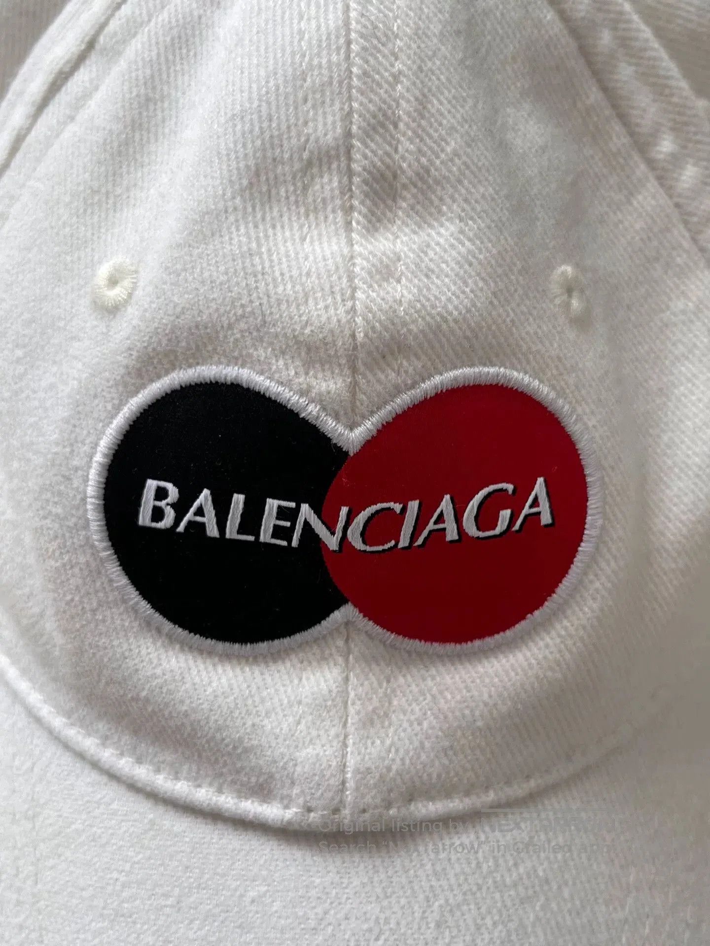 Balenciaga balenciaga embroidered logo cotton duck cap. Size ONE SIZE - 4 Thumbnail
