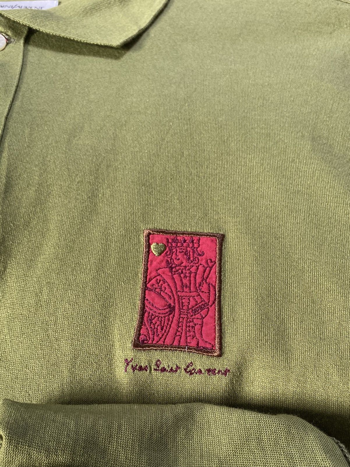 Yves Saint Laurent Yves Saint Laurent King of Hearts Polo Shirt Size US L / EU 52-54 / 3 - 4 Thumbnail