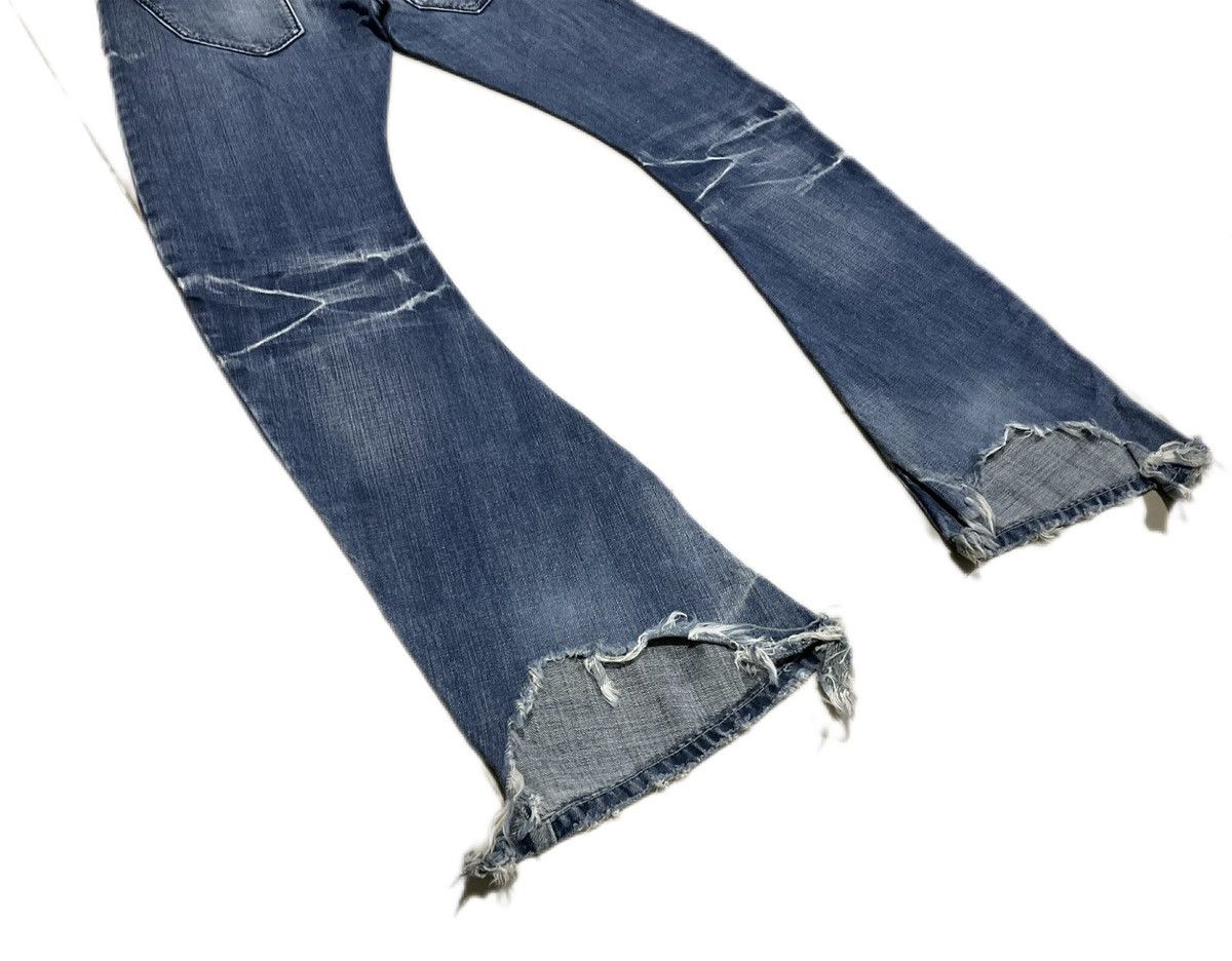BUFFALO BOBS 🔥Sick Y2K Buffalo Bobs Flared Denim Curved Distressed Faded Size US 30 / EU 46 - 10 Thumbnail
