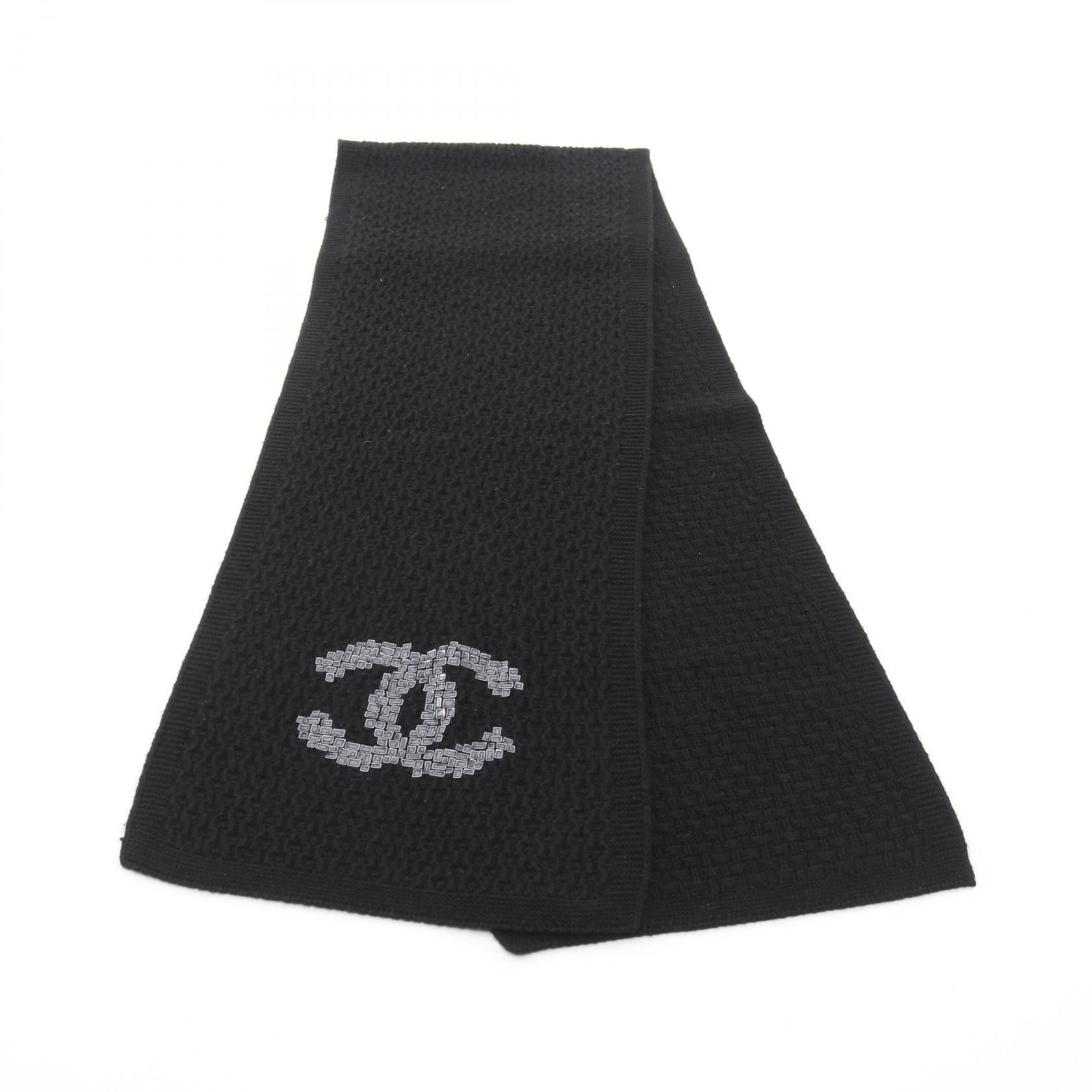 Chanel Chanel Chanel Cashmere Scarf Textile Scarf DUTY FREE for USA Size ONE SIZE - 1 Thumbnail