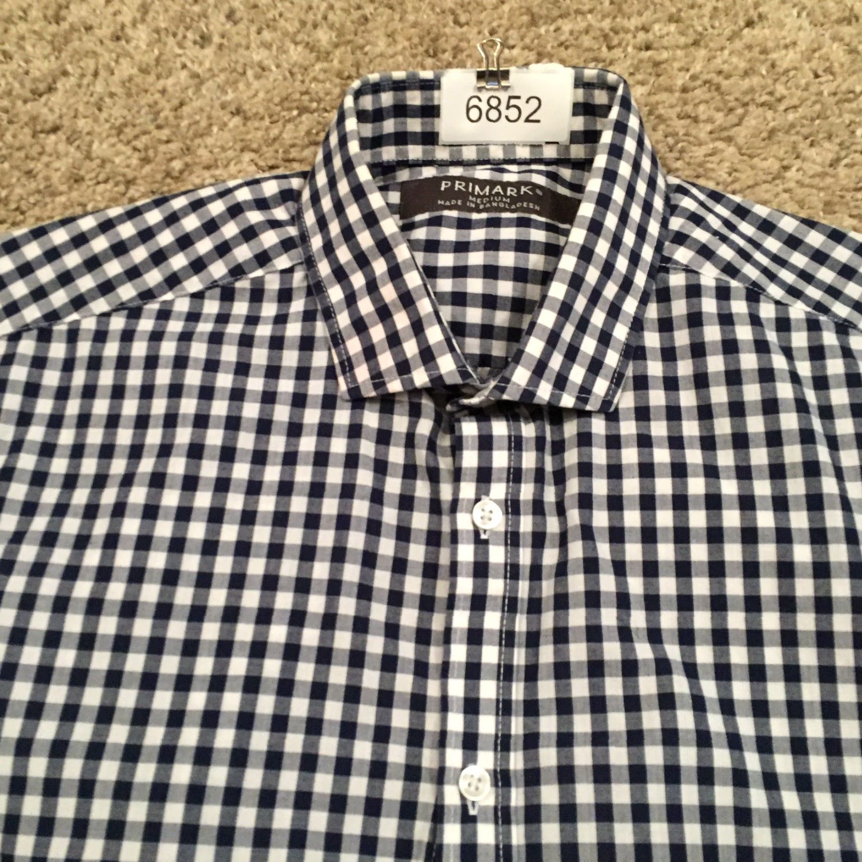 Primark Primark Shirt Mens Medium Blue Plaid Long Sleeve Button Up Size US M / EU 48-50 / 2 - 3 Thumbnail