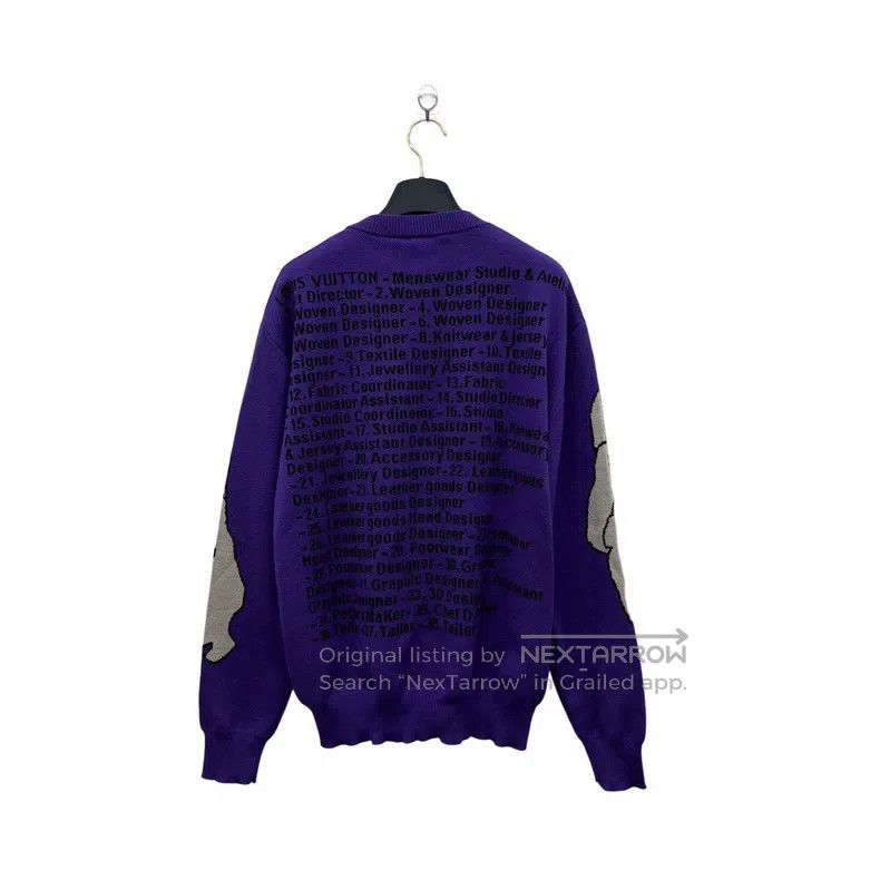 Louis Vuitton Louis Vuitton Purple character logo jacquard cartoon sweat Size US M / EU 48-50 / 2 - 5 Thumbnail