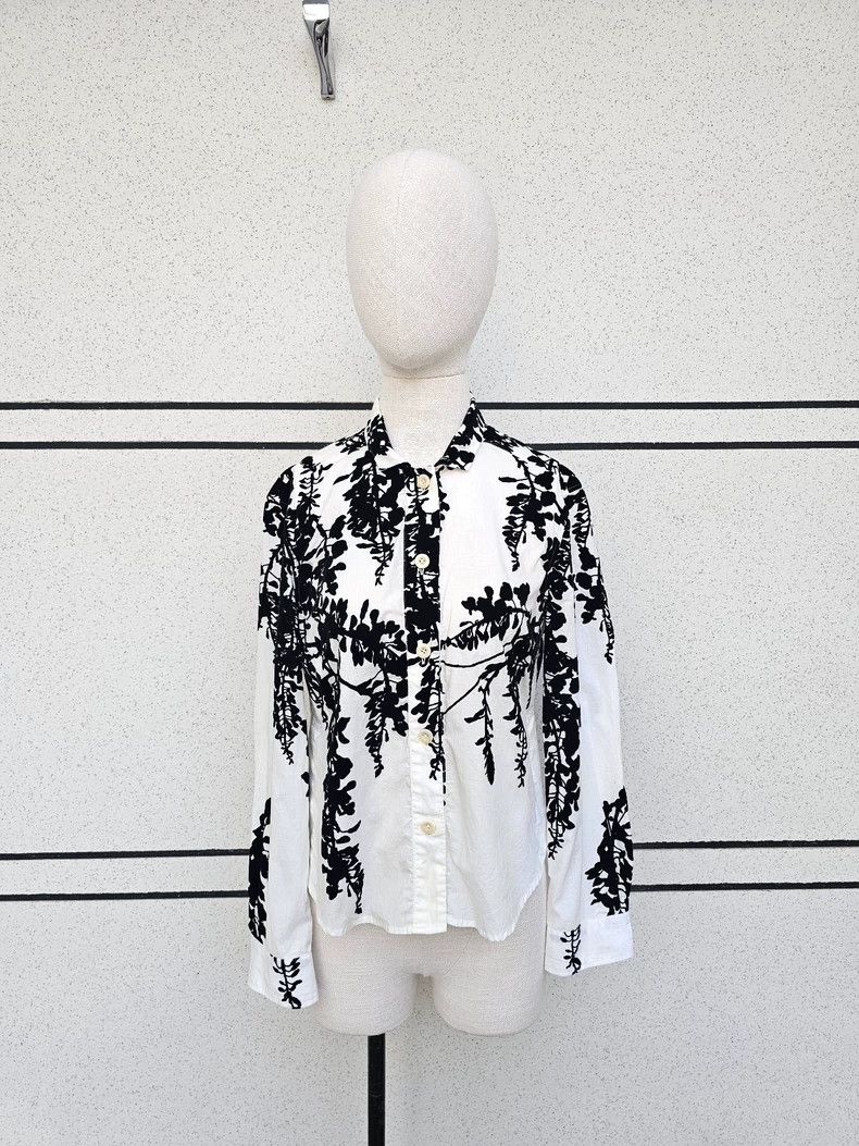 Ann Demeulemeester ann demeulemeester women's shirt with floral design - dmc Size US M / EU 48-50 / 2 - 1 Thumbnail