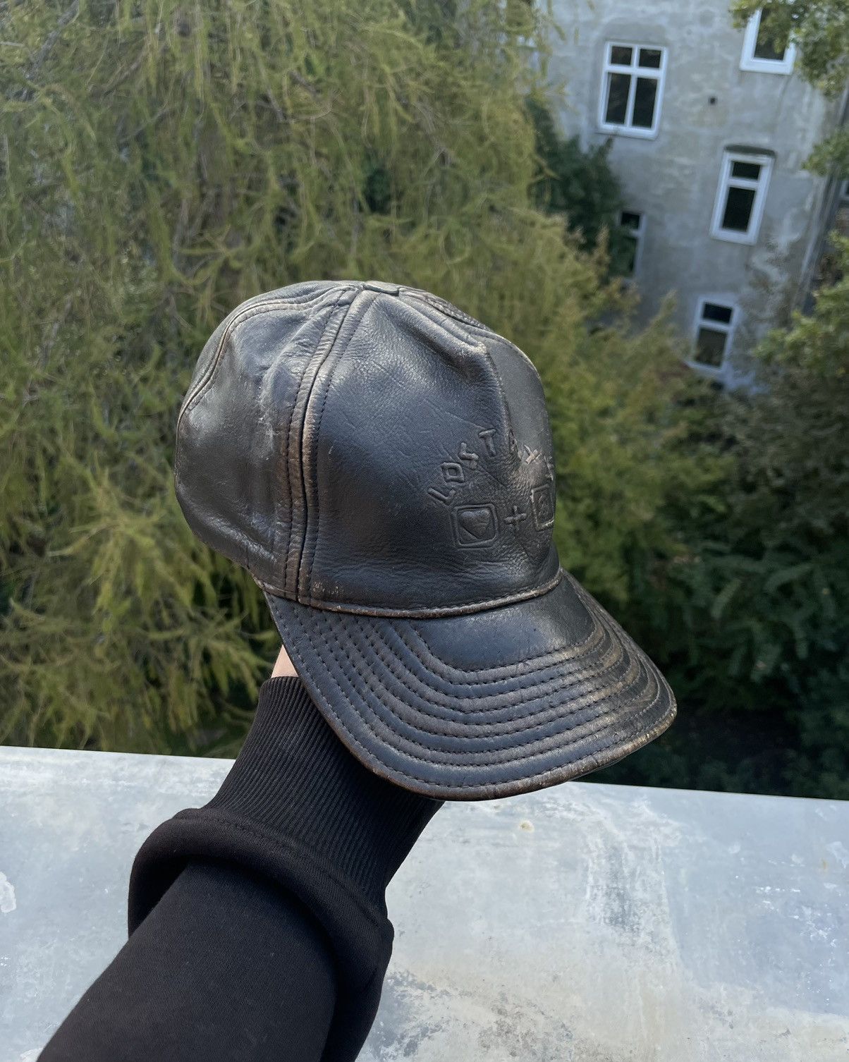 Lost Boys Archives × Vintage Lost Boys Archive Vintage Leather Cap Hat Size ONE SIZE - 3 Thumbnail